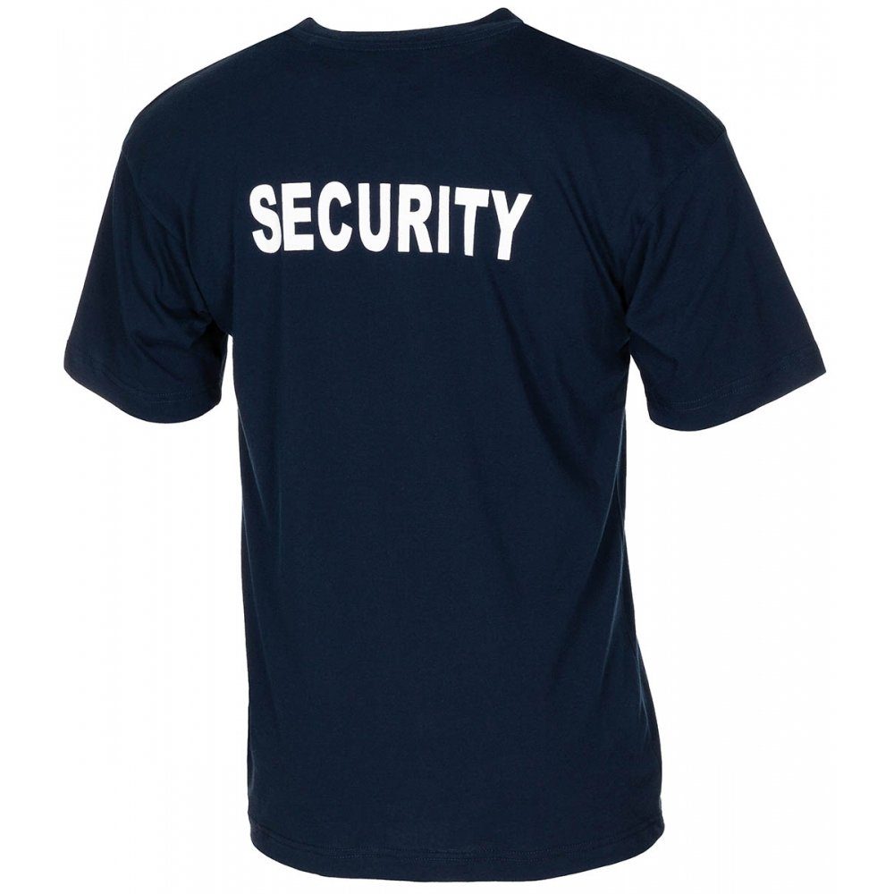 MFH T-Shirt T-Shirt, blau, Security, bedruckt günstig online kaufen