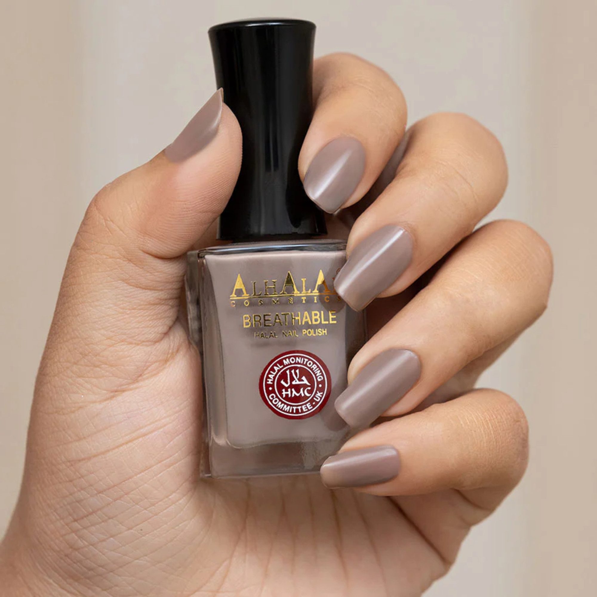 Alhalal Cosmetics Ltd. Nagellack Atmungsaktiver Halal Nagellack – alkoholfrei & wasserdurchlässig, Halal HMC-Zertifiziert,Vegan & alkoholfrei