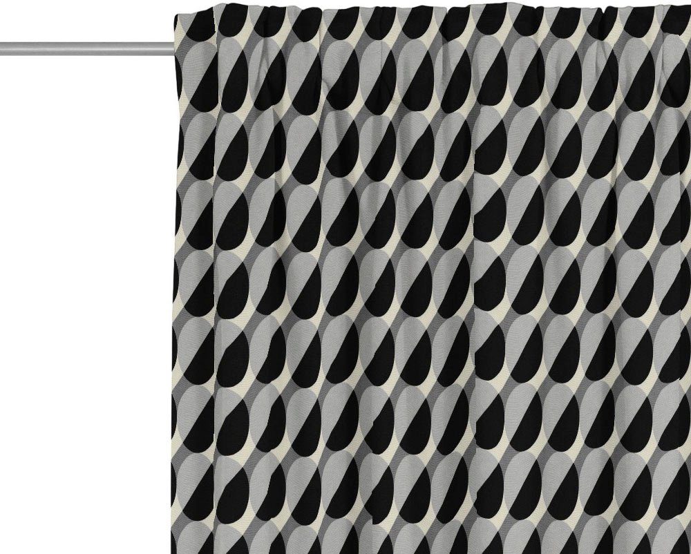 Multifunktionsband dunkelgrau Bio-Baumwolle Vorhang nachhaltig aus Circles, Adam, (1 Jacquard, blickdicht, St),