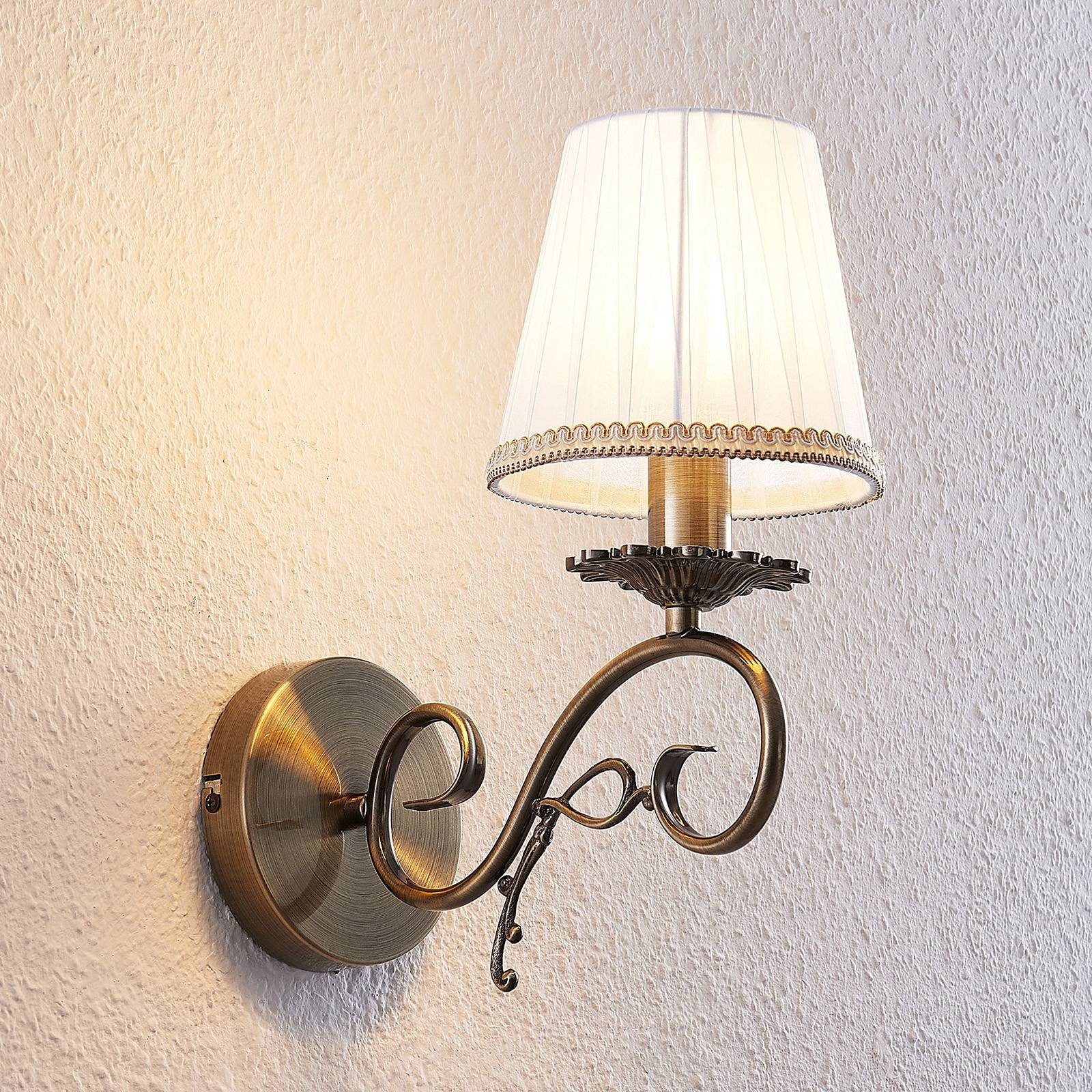 Lindby Wandleuchte Finnick, Bronze IP20, 1 x 40 W