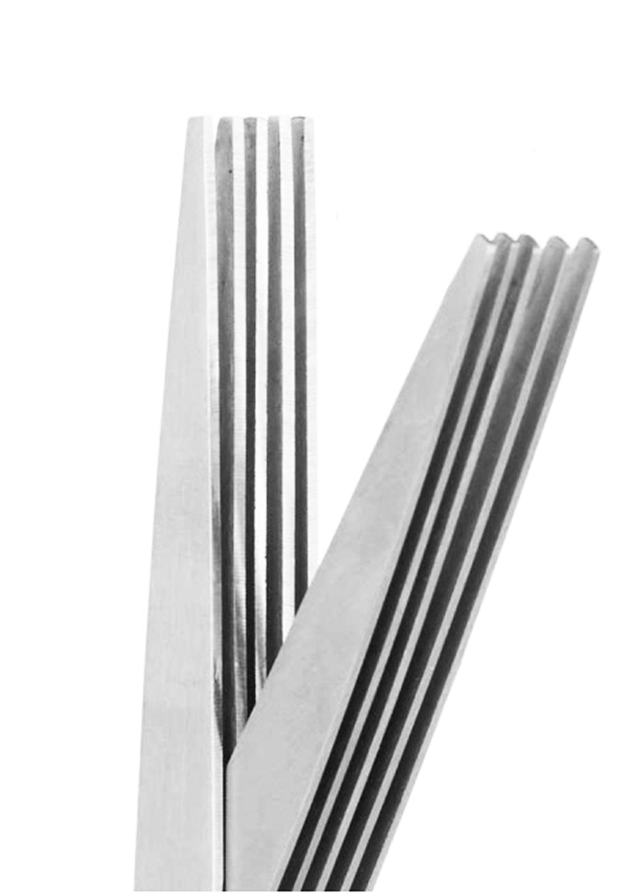 KINVARA Kräuterschere KRÄUTERSCHERE mit 5 Klinge Küchenschere Multiklingen Zerkleinerer 54, Gemüseschere Küchensalatschere Schere