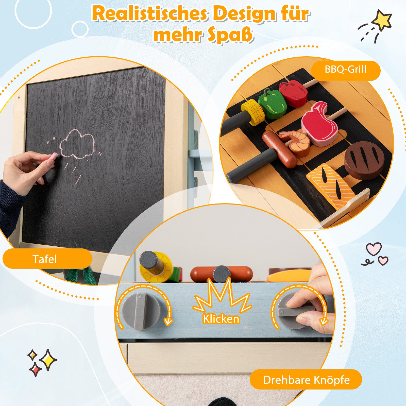 KOMFOTTEU Outdoor-Spielküche, 2 in 1 Matschküche, günstig online kaufen