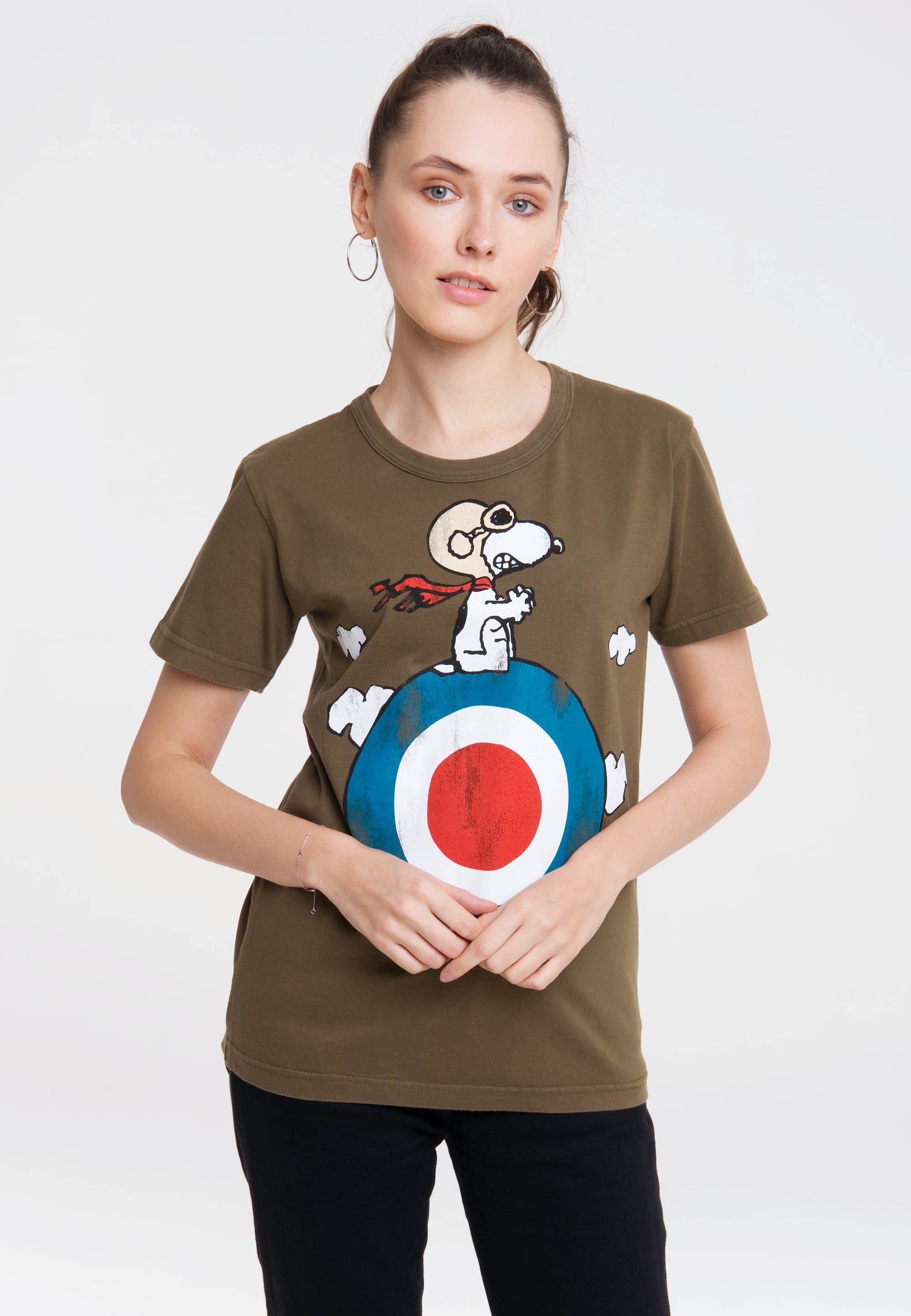 LOGOSHIRT T-Shirt Peanuts - Snoopy mit lizenziertem Print