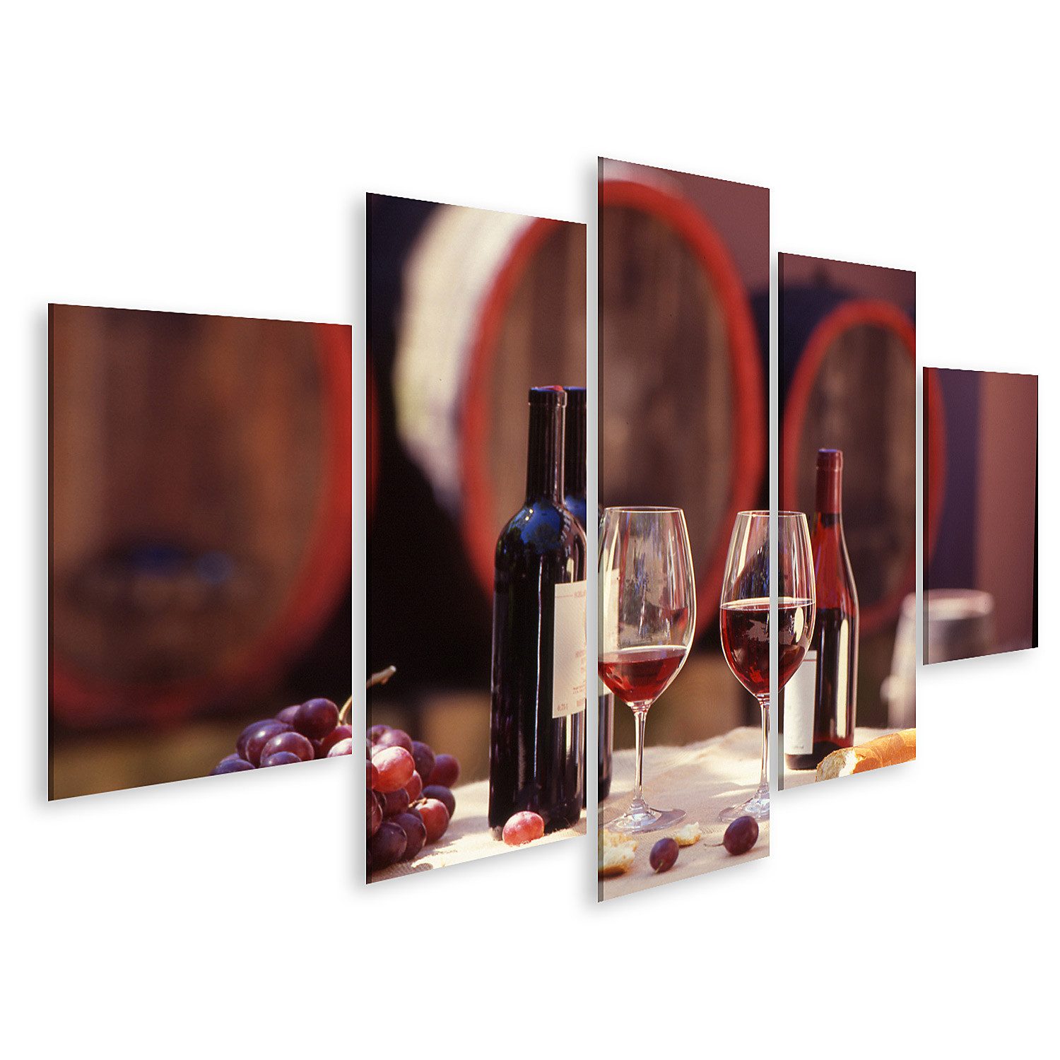 Leinwandbild Rotwein Bilder