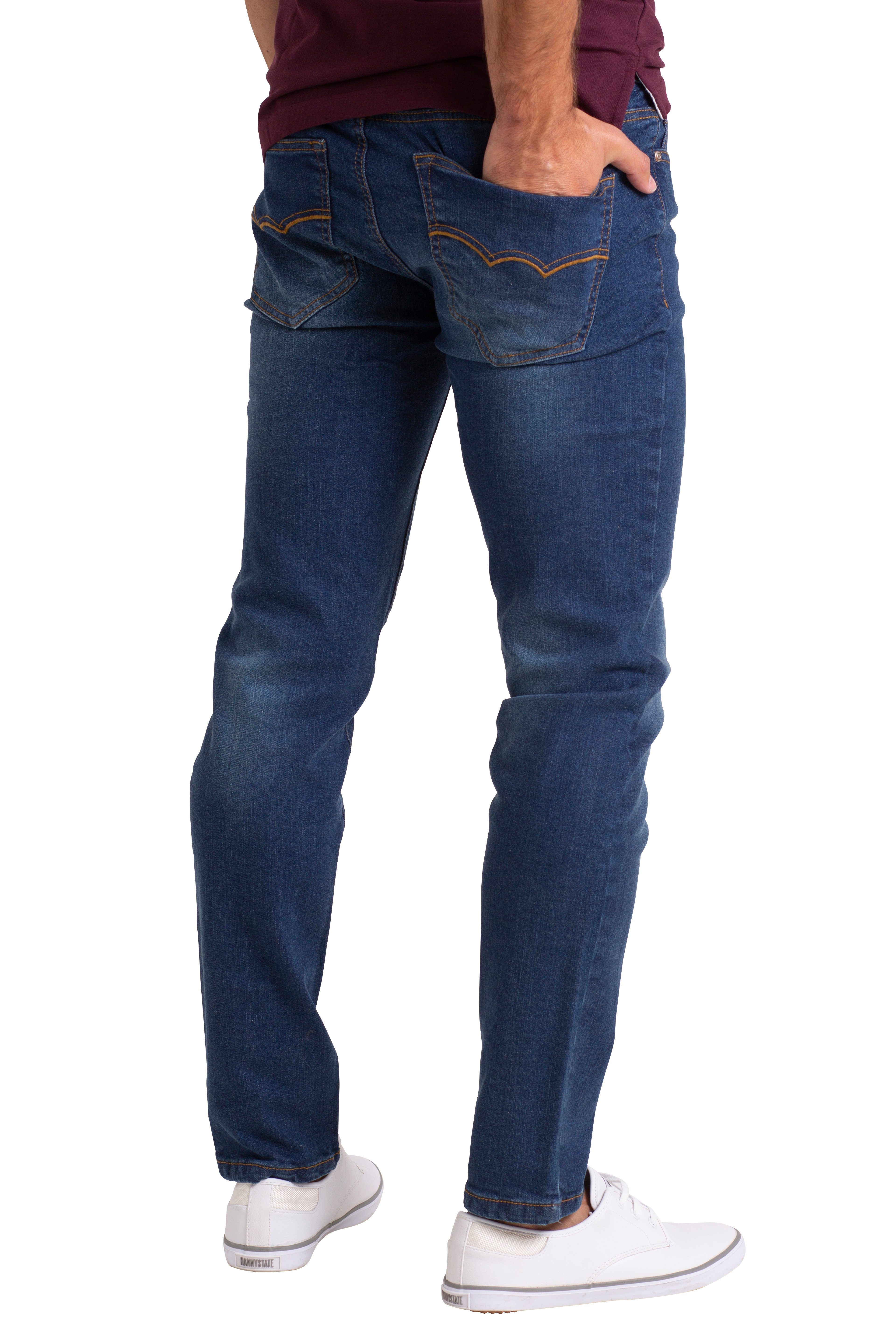 BlauerHafen Slim-fit-Jeans Herren Stretch Denim Jeans günstig online kaufen