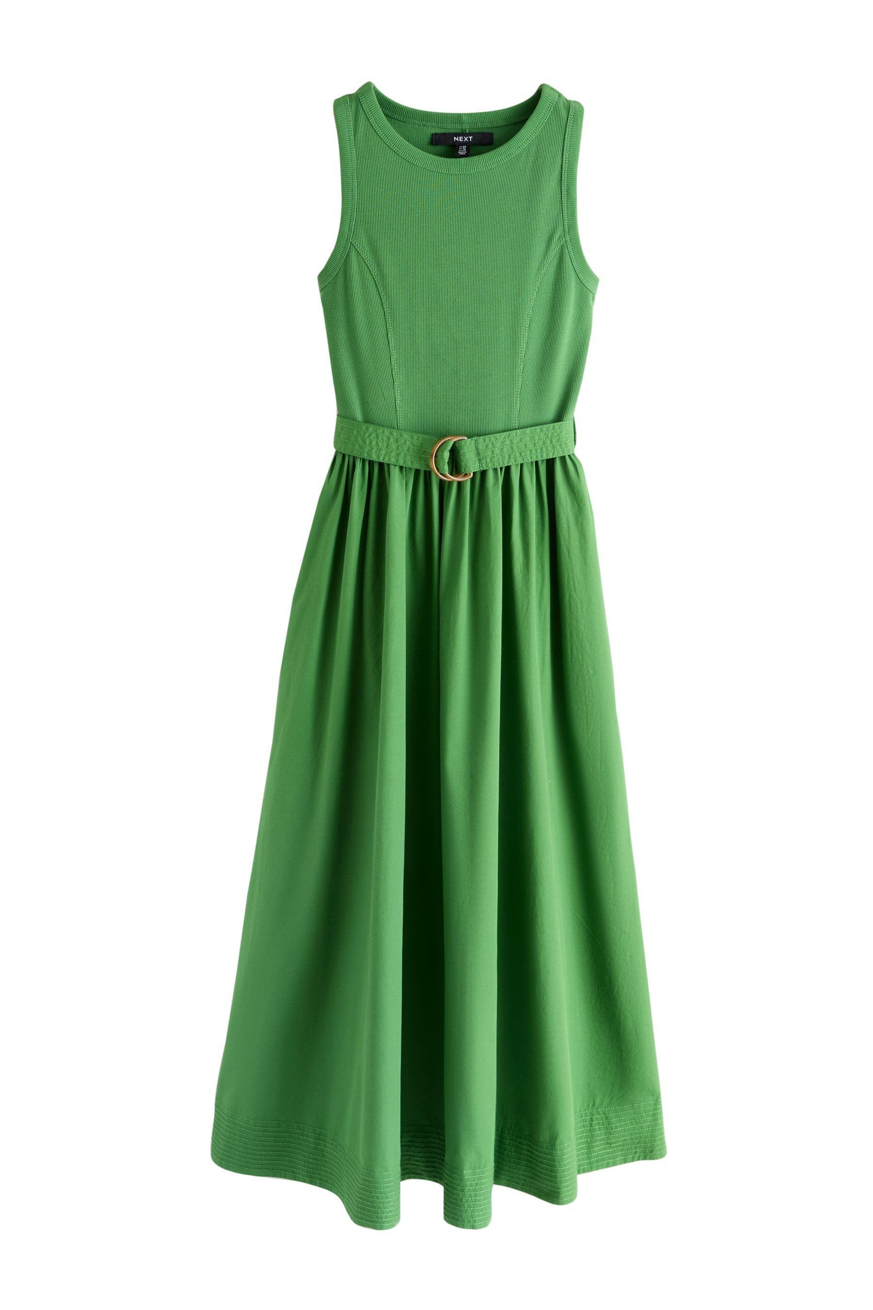 Next Midikleid 2-in-1-Midikleid aus Mischgewebe mit Gürtel (1-tlg)