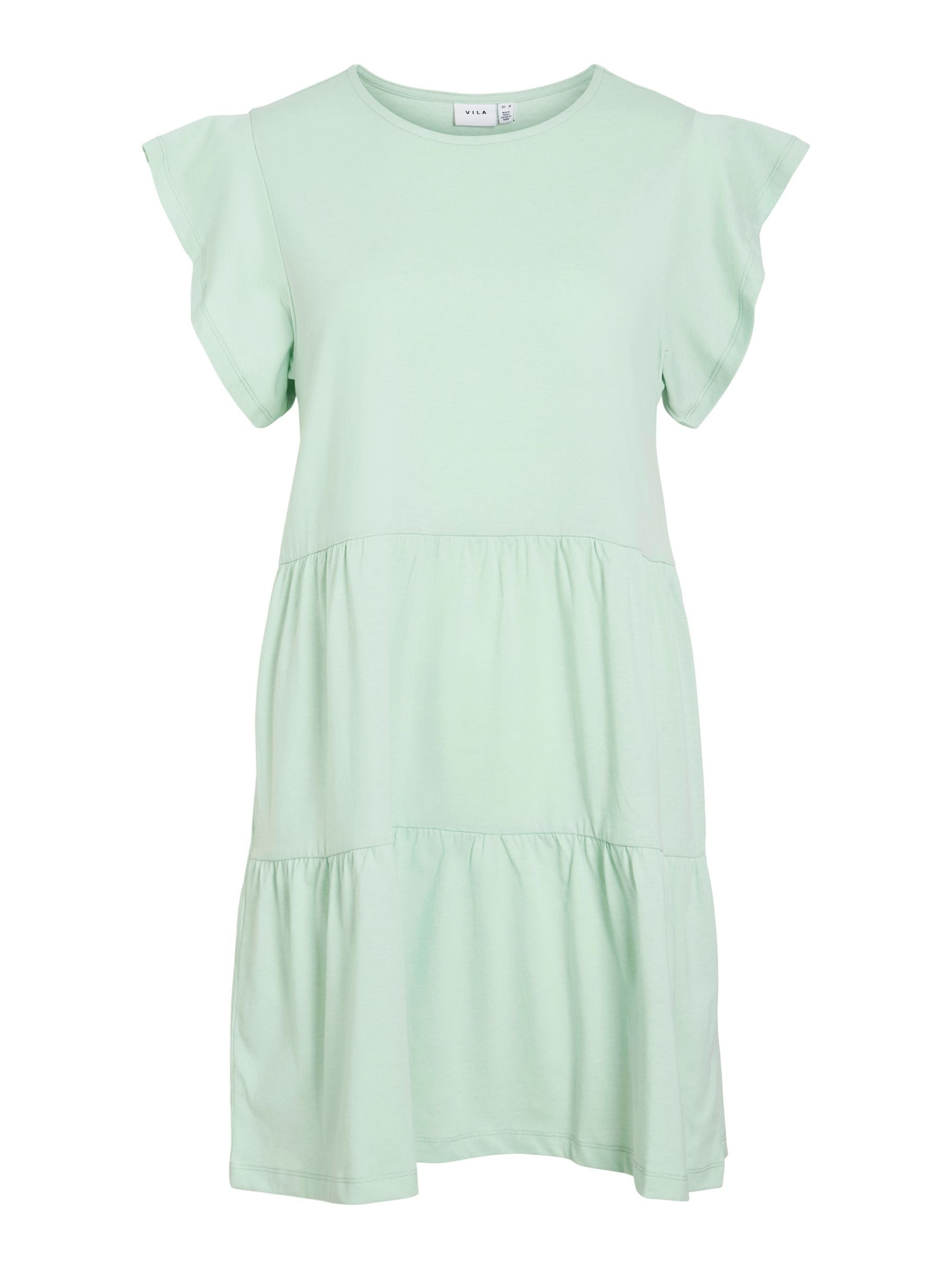 Vila Shirtkleid Kurzärmeliges Volant Design mit günstig online kaufen