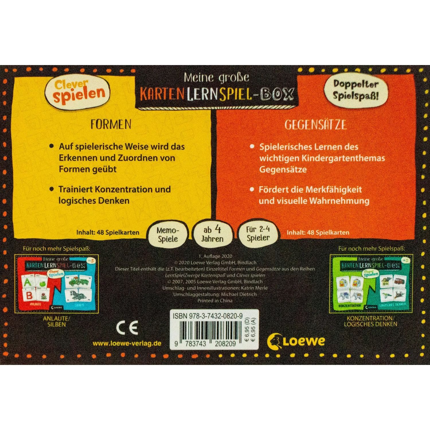 Loewe Spiel Clever spielen - Meine große KartenLernSpiel-Box - Formen/Gegensätze