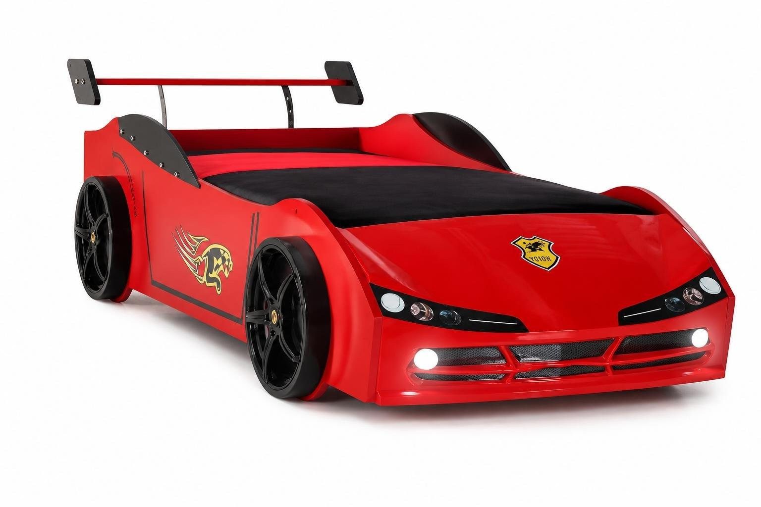 Xlmoebel Autobett Autobett Rennwagen Kinderzimmer Modern stylische Räder (1-tlg., 1-tlg)