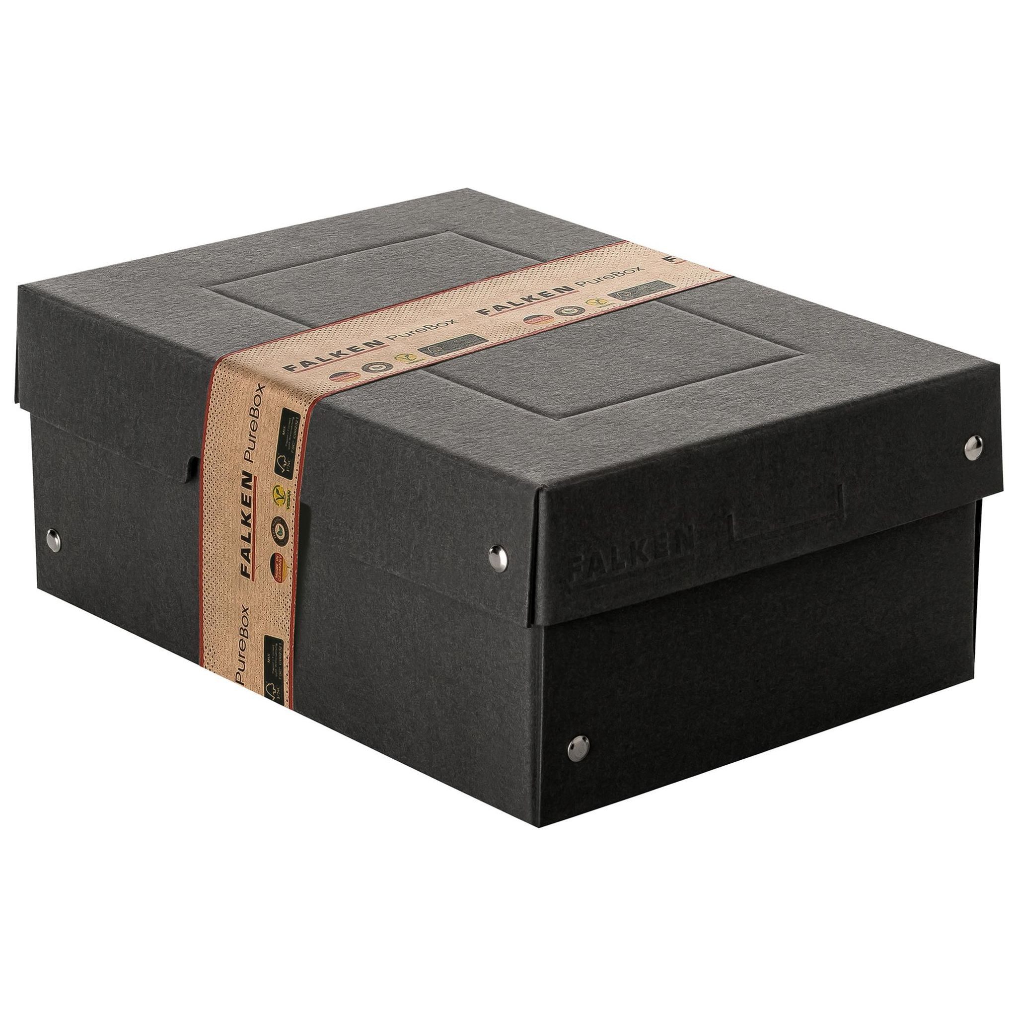 Falken Aufbewahrungsbox Falken AufbewahrungsboxPURE BoxBlack 22001720 A5 100mm sw