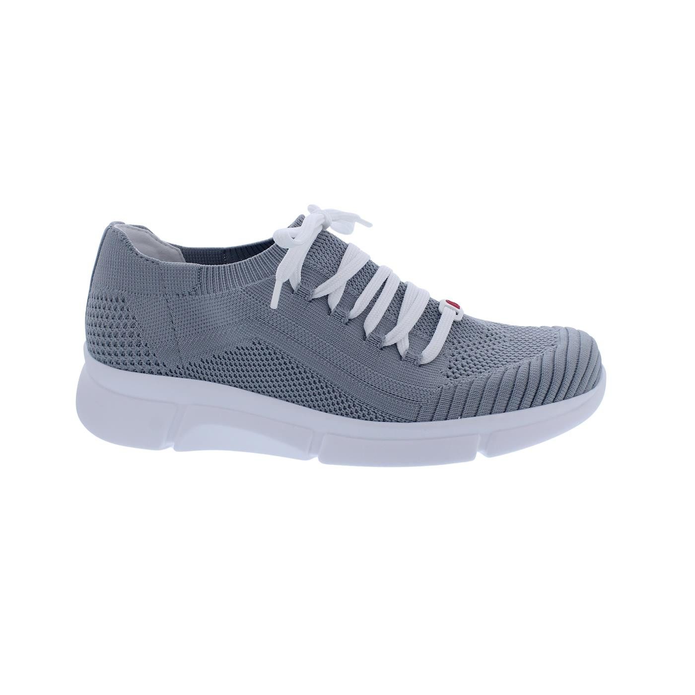 Berkemann Kirana, Sneaker, ComfortKnit (Strick), Mövengrau Wechselfußb Schnürschuh