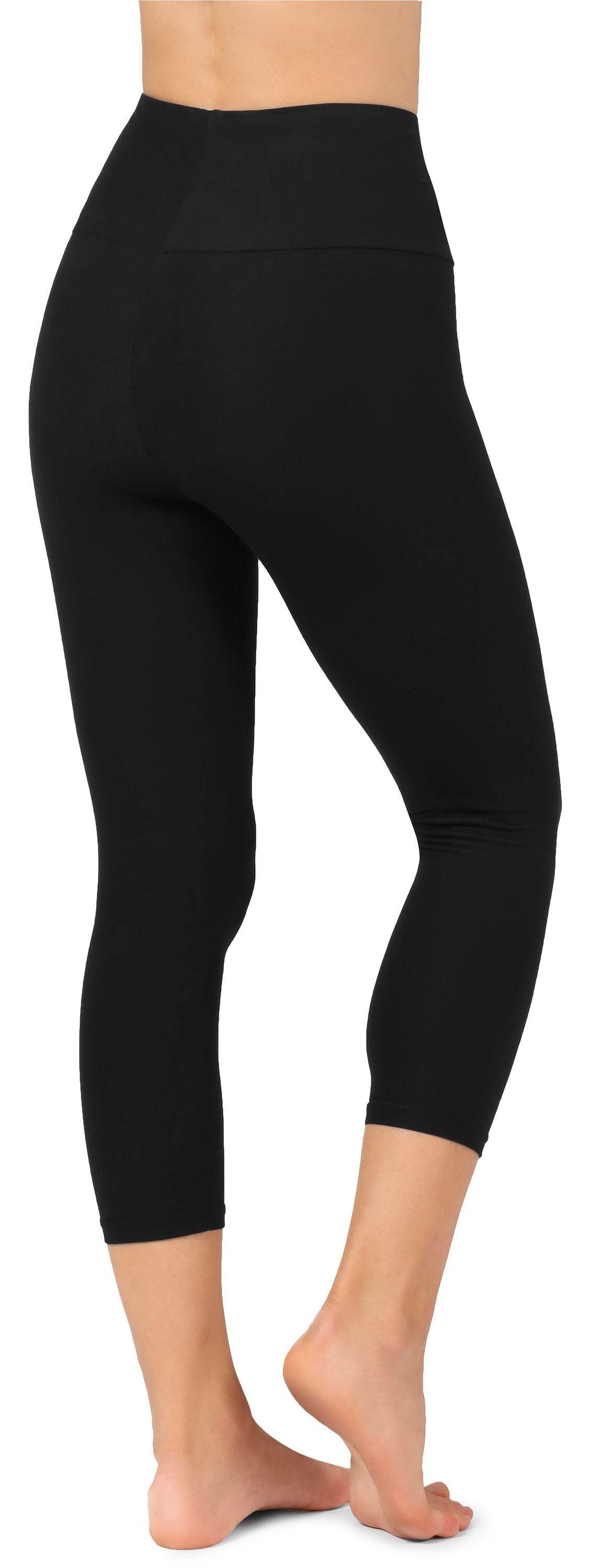 Merry Style Leggings Damen 3/4 Capri Leggings MS10-302 (1-tlg) elastischer Bund