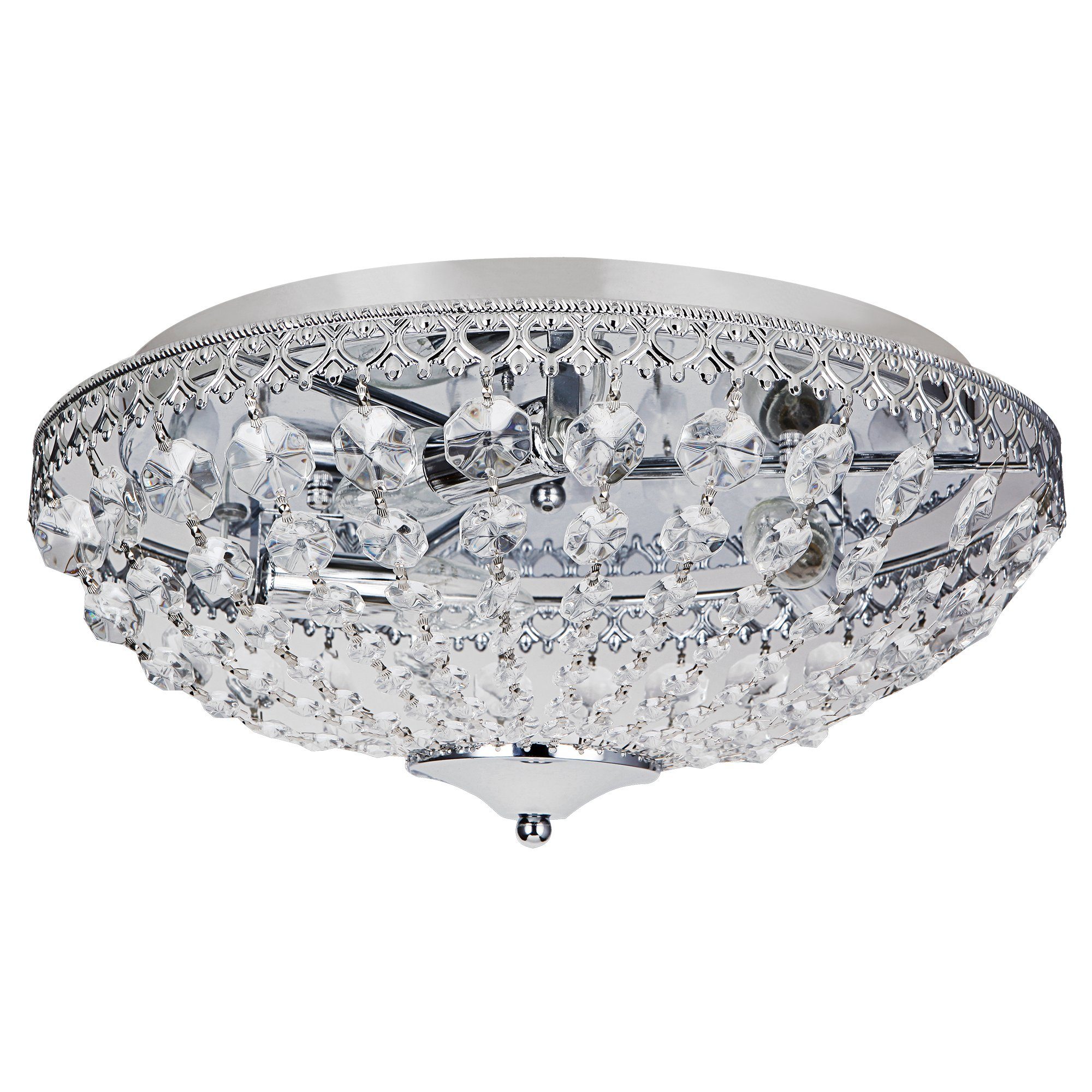Deckenlampe Kristalleuchte Ø40cm Leuchtmittel, »Molde« Deckenleuchte, lux.pro ohne