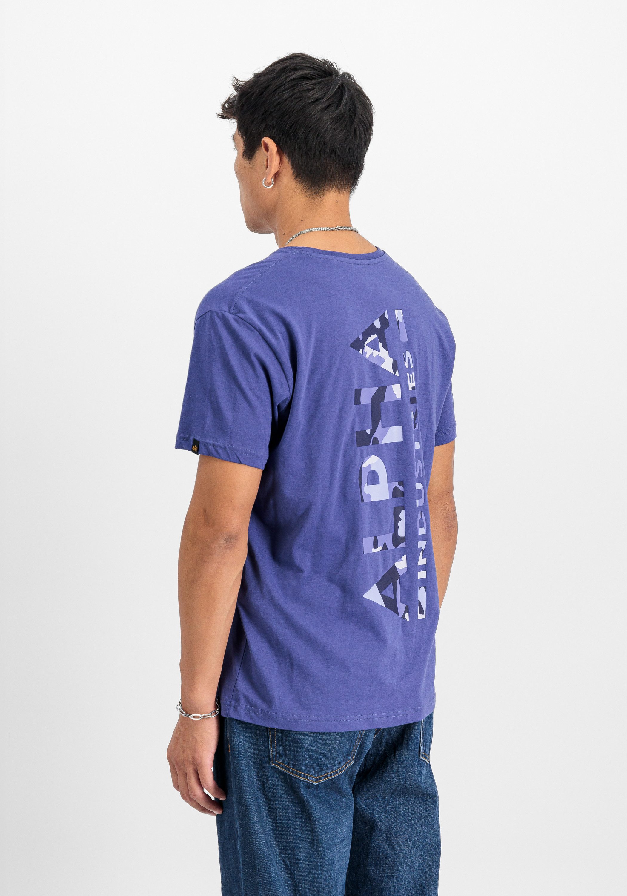 Alpha Industries T-Shirt Backprint T-Shirt Camo Print günstig online kaufen
