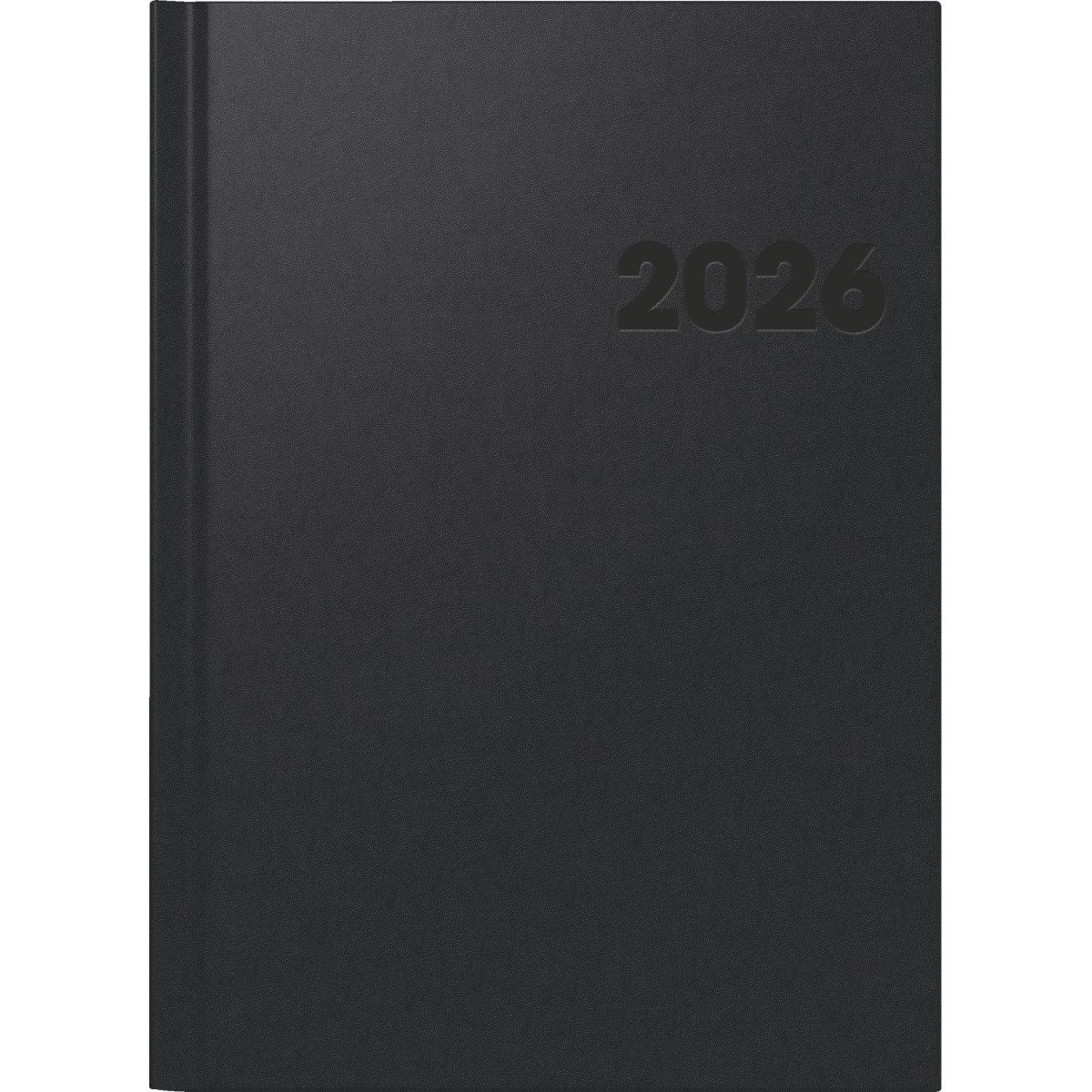 BRUNNEN Buchkalender Buchkalender 781 21x29,7cm 1 Woche/2 Seiten schwarz 2026