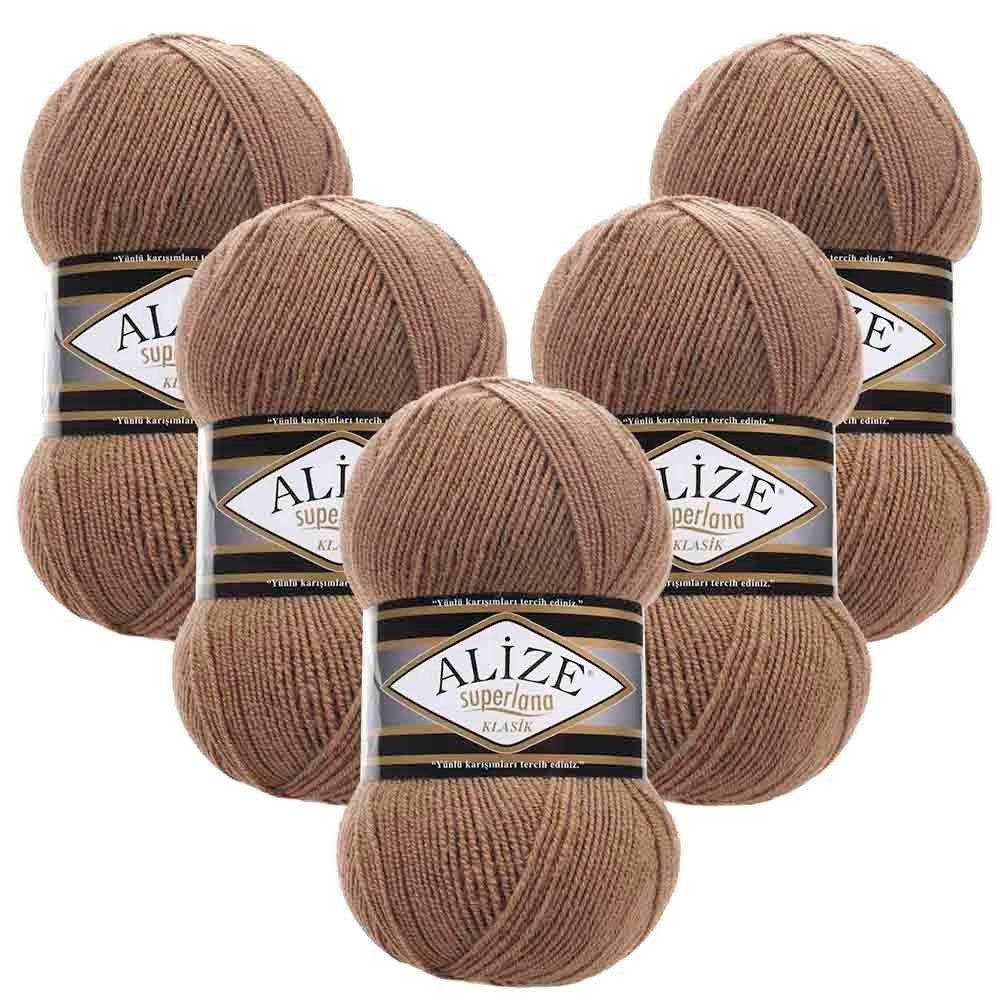 Alize 5 x ALIZE Superlana Klasik Häkelwolle, 280 m