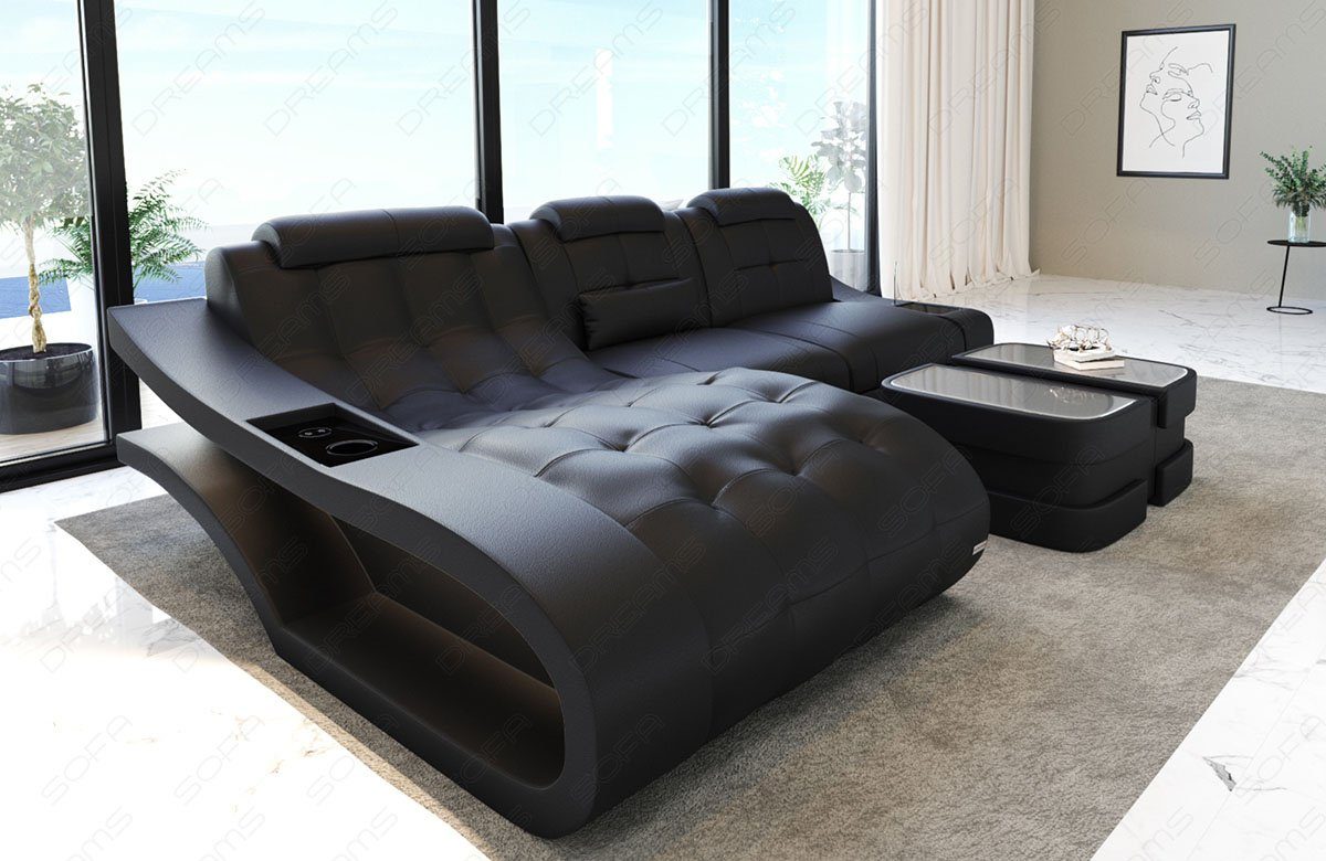 Sofa Dreams Ecksofa Leder Sofa Couch günstig online kaufen
