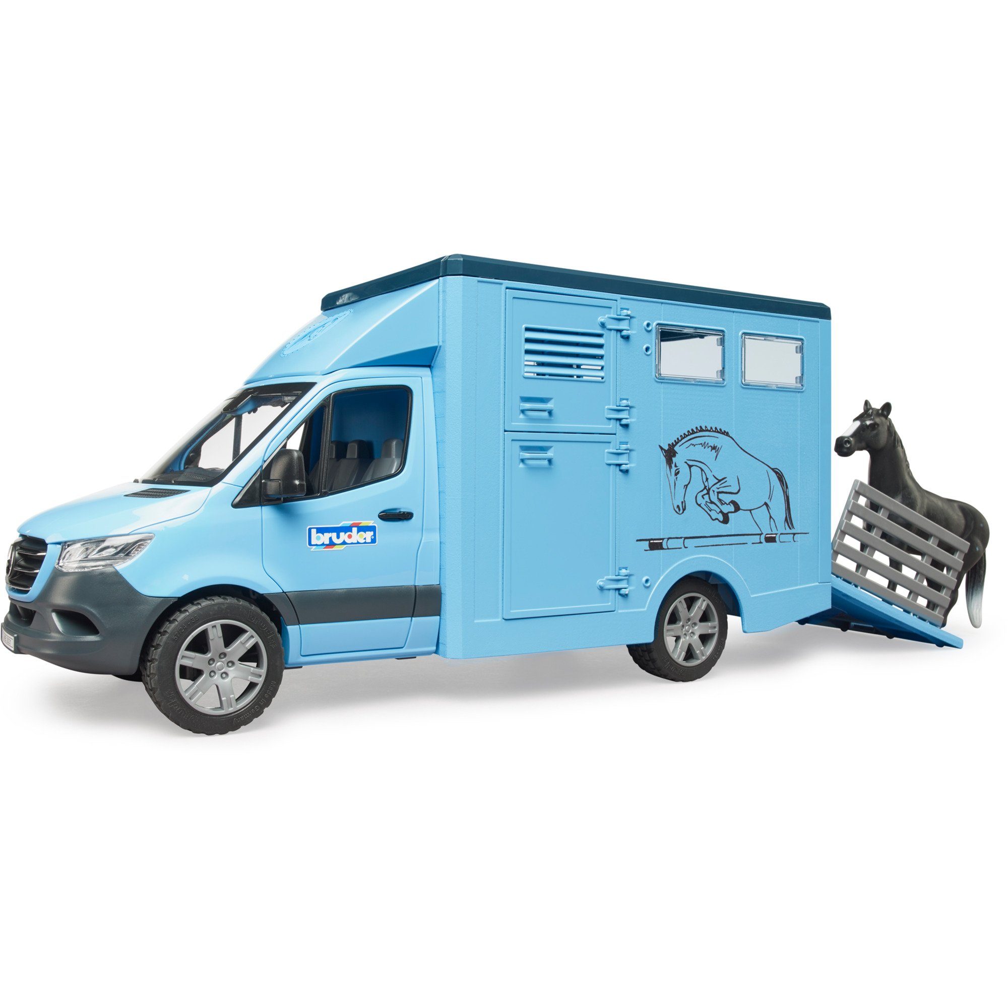 Bruder® Spielzeug-LKW bruder MB Sprinter Tiertransporter mit Pferd