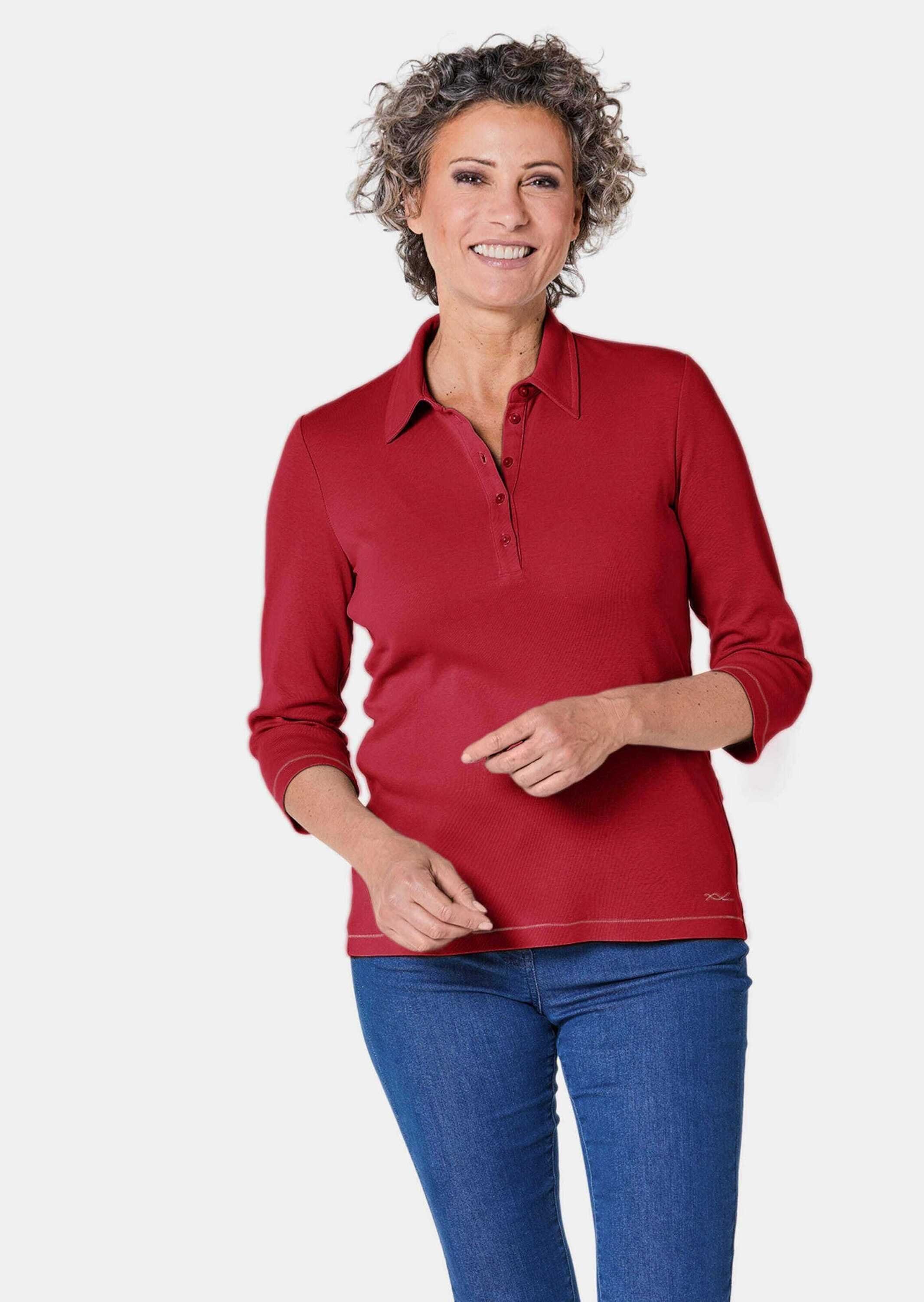 GOLDNER Poloshirt Basic-Poloshirt mit Stickerei aus günstig online kaufen