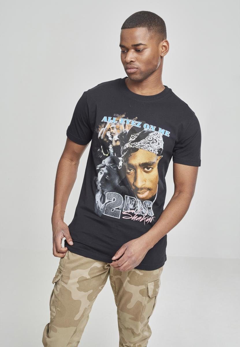 Tee Kurzarmshirt Retro (1-tlg) black MisterTee Tupac Herren