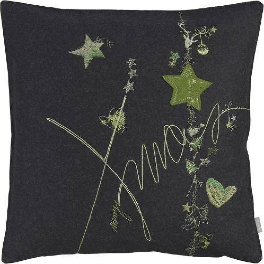 sander table + home Kissenhülle Kissenhülle Merry von Sander Wool Black 40 x 40 cm
