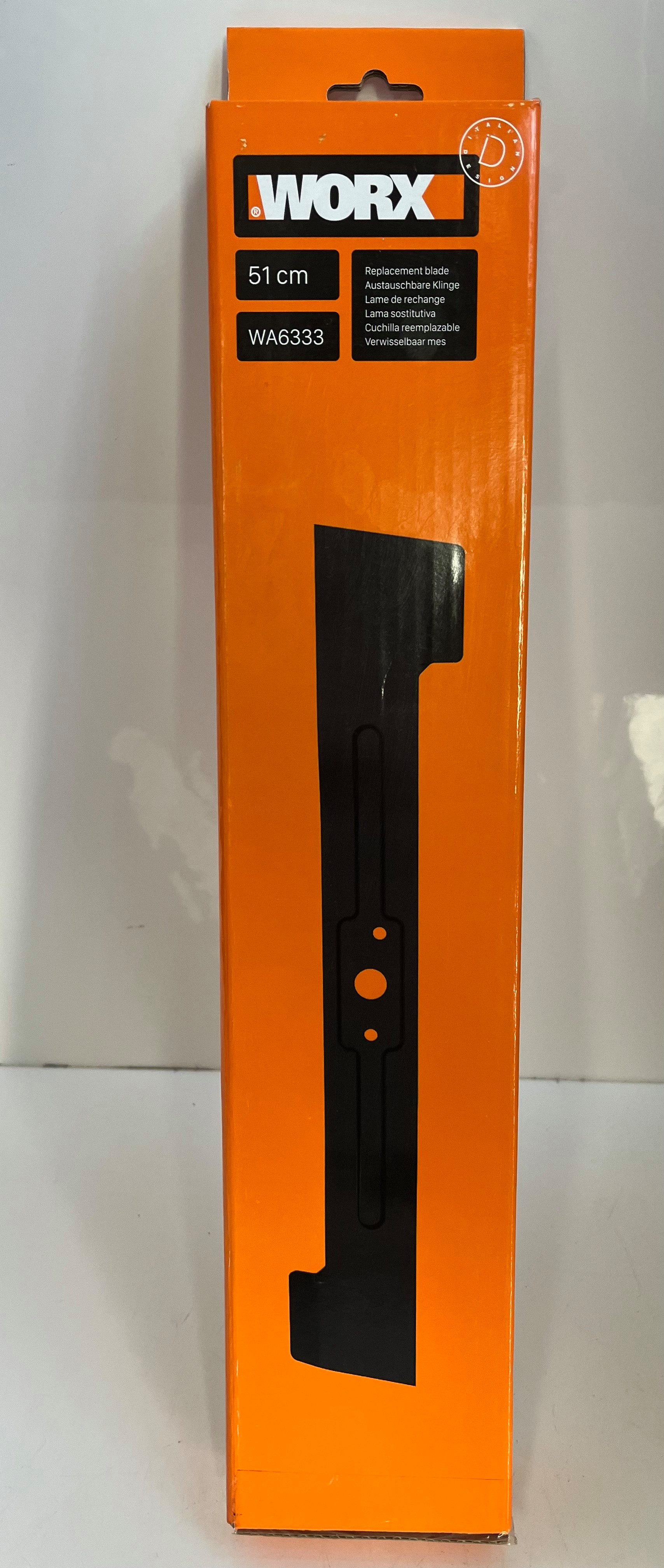 Worx Rasenmähermesser WORX Ersatzklinge WA6333 51cm für WG761E Rasenmäher Rasenmähermesser (1-St), Schneidedurchmesser: 51cm