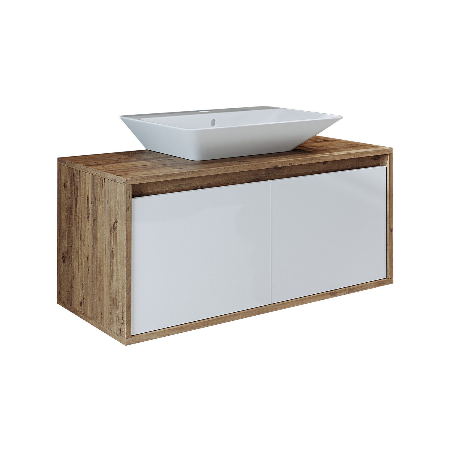 Roomart Badmöbel-Set, (Badezimmermöbel ATLANTIC 100cm in günstig online kaufen
