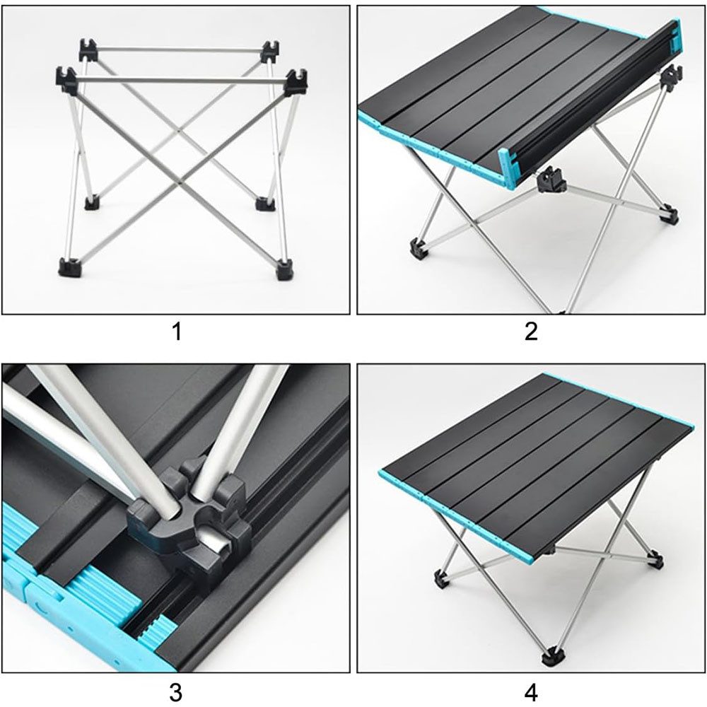 TUWENA Campingtisch Campingtisch Klappbar mit Aluminium-Tischplatte – Bild 4 von 5
