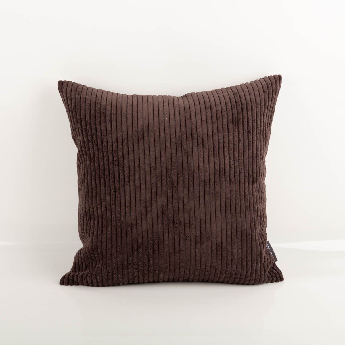 SCHÖNER LEBEN. Fellkissen Kissenhülle Breitcord Baby Rib coffee braun 50x50cm, made in Germany,handmade,pflegeleicht