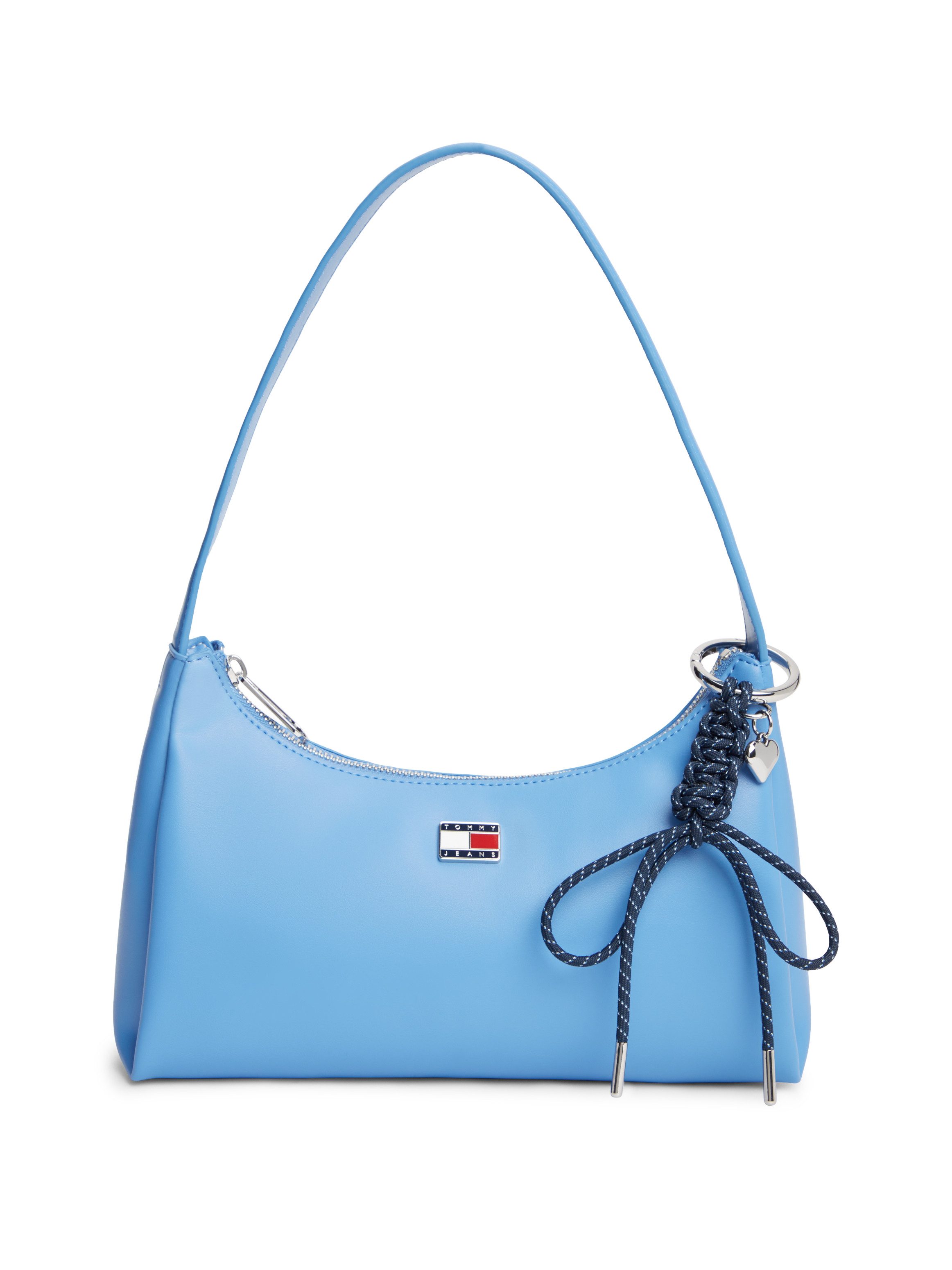 Tommy Jeans Schultertasche TJW CITY CHARM SHOULDER BAG, Damen Schultertasche, Henkeltasche mit farbigem Schmuckelement