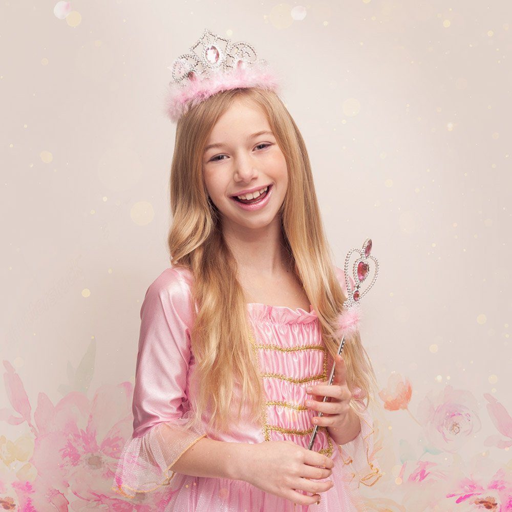 Boland Feen-Kostüm Herzfee Zauberstab, Glitzernder Feenstab für die Märchenprinzessin