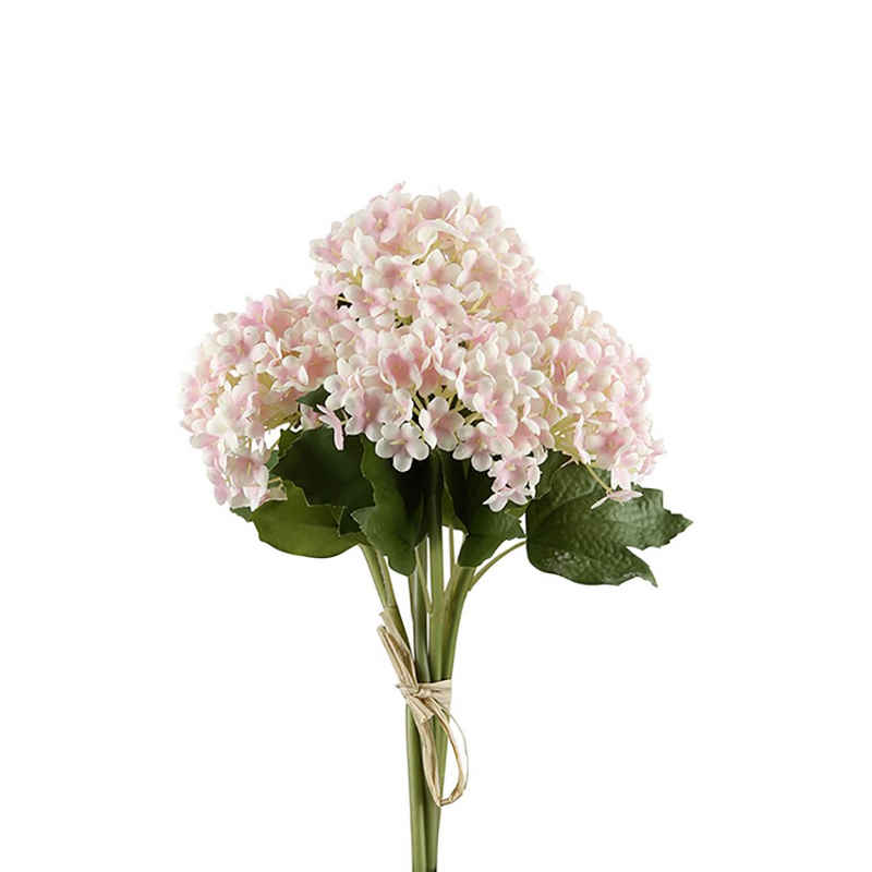 Kunstpflanze FINK Kunstblume Hortensie - rose - H. 28cm, Fink