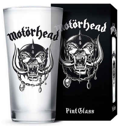Motörhead Whiskyglas »MOTÖRHEAD Trinkglas, Glas, transparent, 9 x 9 x 15 cm 0,3 l Neu«