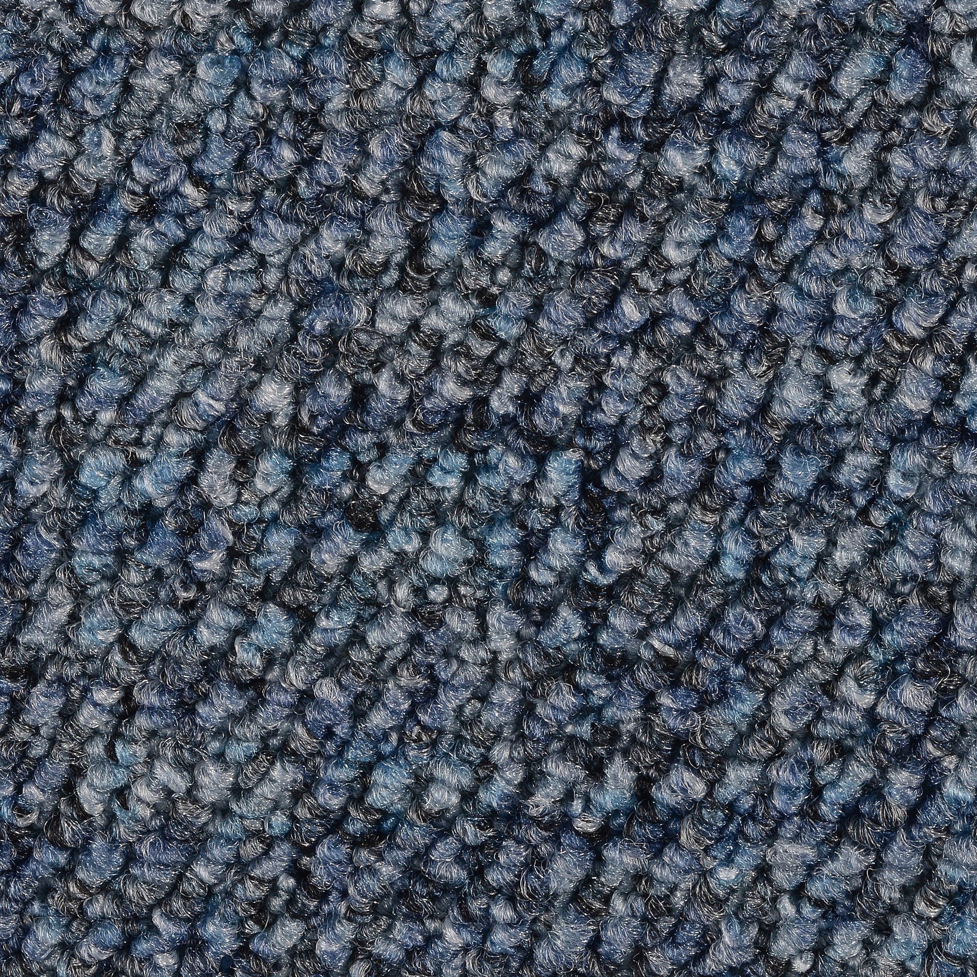 Teppichboden Schlingenteppich Aragosta, Bodenmeister, rechteckig, Höhe: 400/500 Wohnzimmer, 7 Breite Kinderzimmer, blau mm, Schlafzimmer, cm