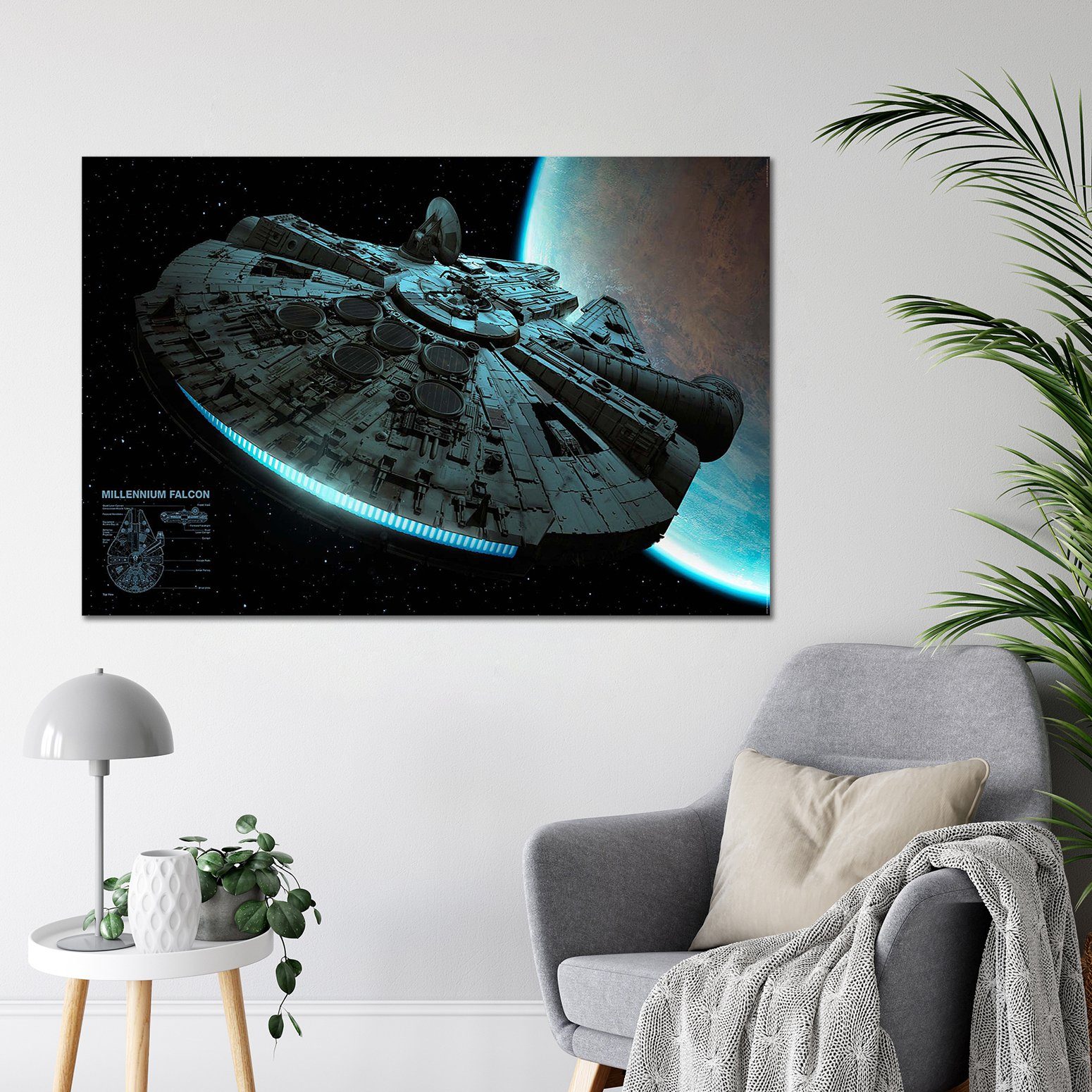Star Wars Poster Star Wars Poster Millennium Falcon 91,5 x 61 cm – Bild 3 von 5