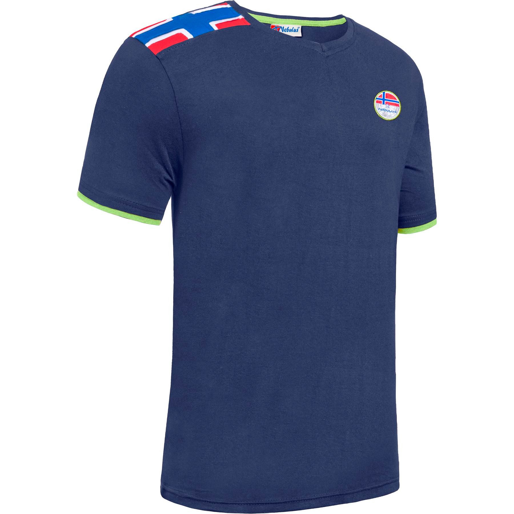 Nebulus T-Shirt NORRY, P6864 - Herren, navy-lime, L