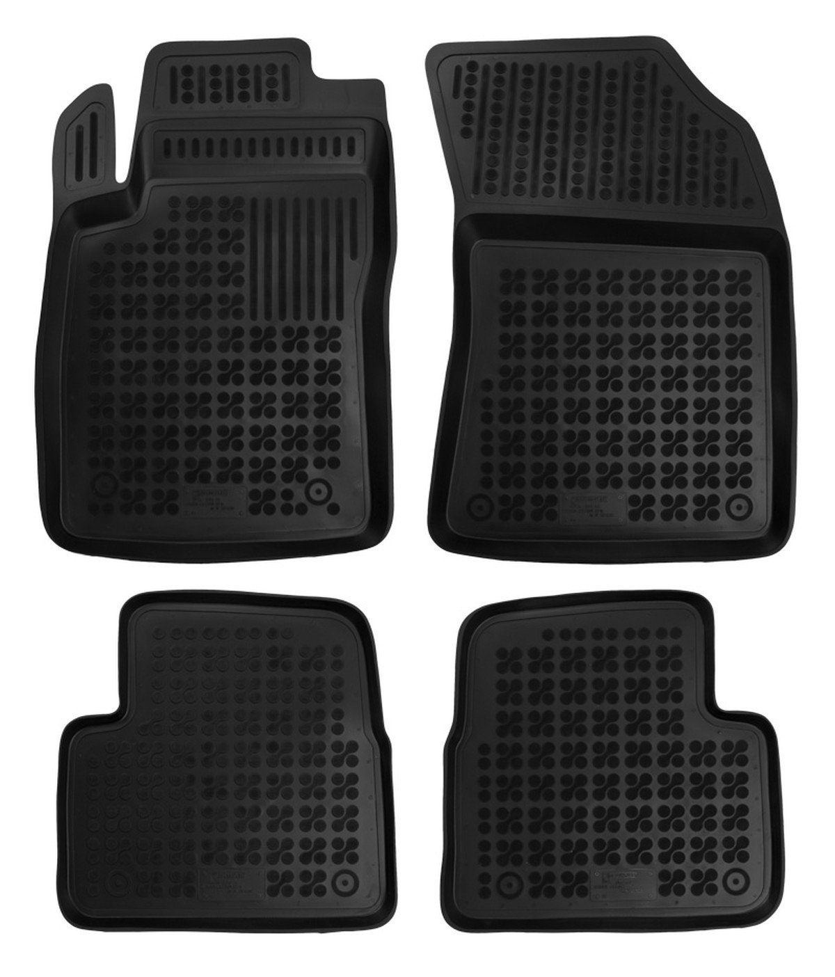 Citroen 10/2016, für passend Auto-Fußmatten für Citroen 5-türer AZUGA C3 Gummi-Fußmatten ab Hohe C3