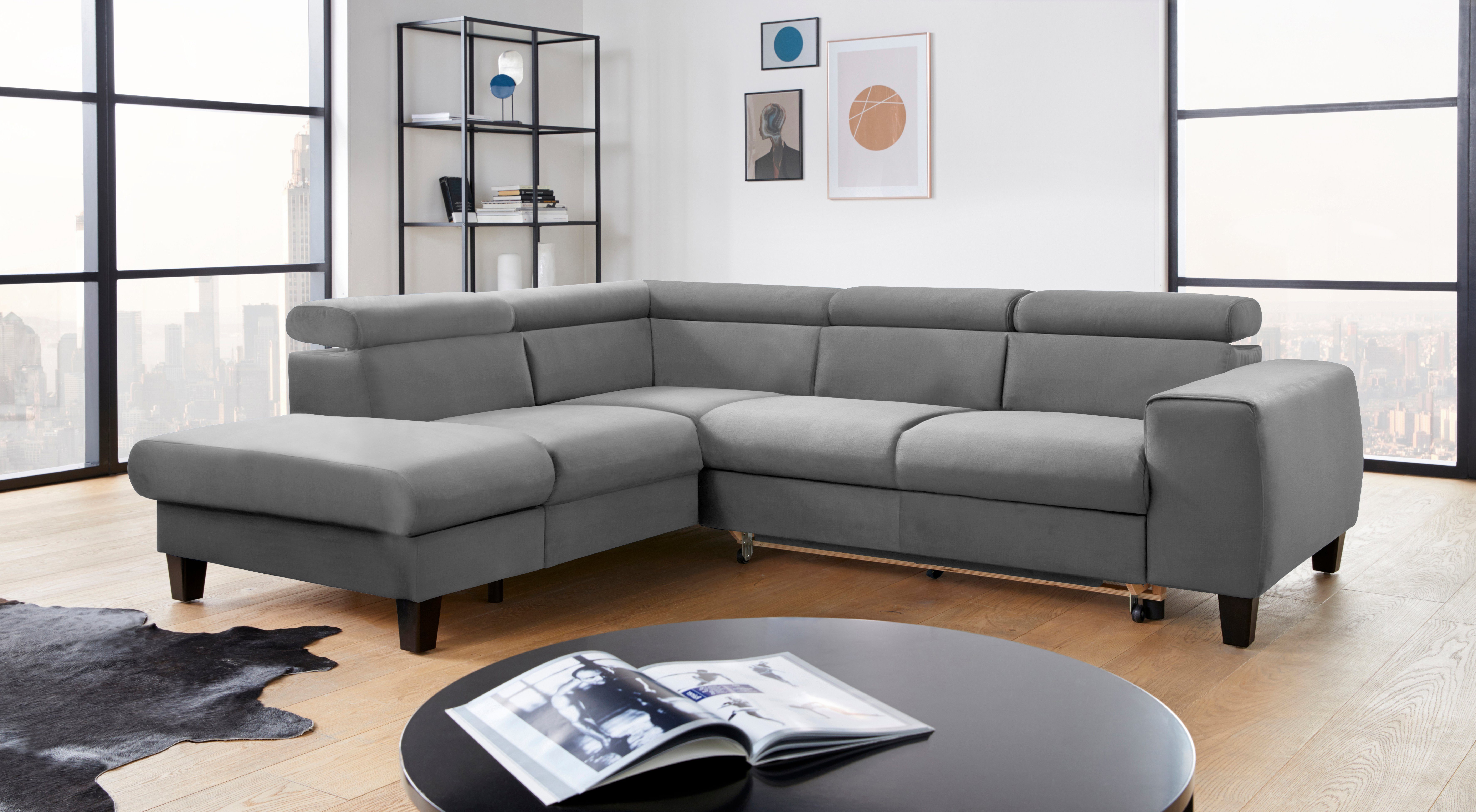 COTTA Ecksofa Morven L-Form mit Kopfteilverstellung, günstig online kaufen