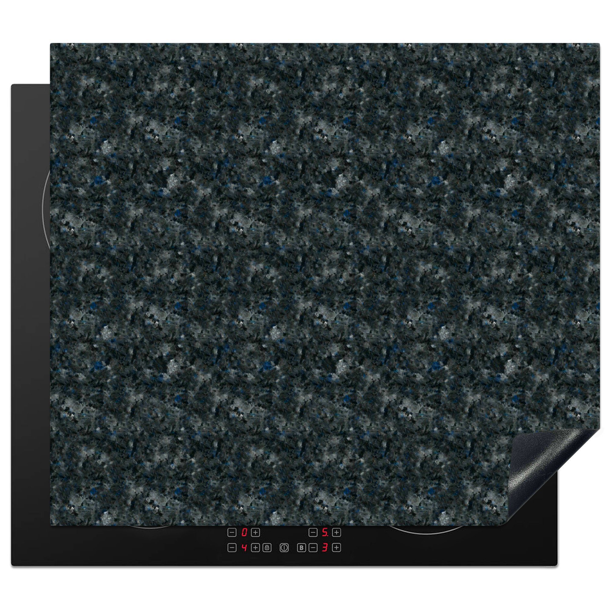 MuchoWow Herdblende-/Abdeckplatte Textur - Granit - Muster, Vinyl, (1 tlg), 57x51 cm, Induktionsschutz, Induktionskochfeld, Ceranfeldabdeckung