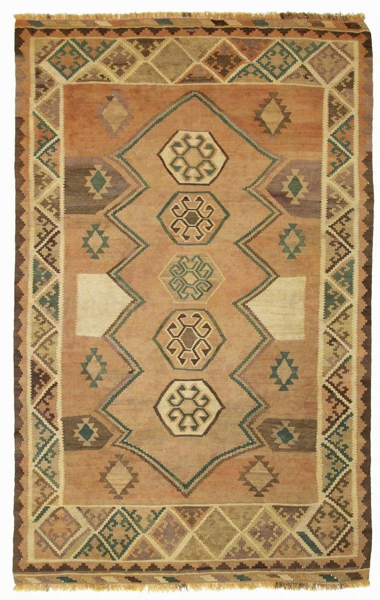 Orientteppich Kelim Fars Old Style 151x249 Handgewebter Orientteppich, Nain Trading, rechteckig, Höhe: 4 mm