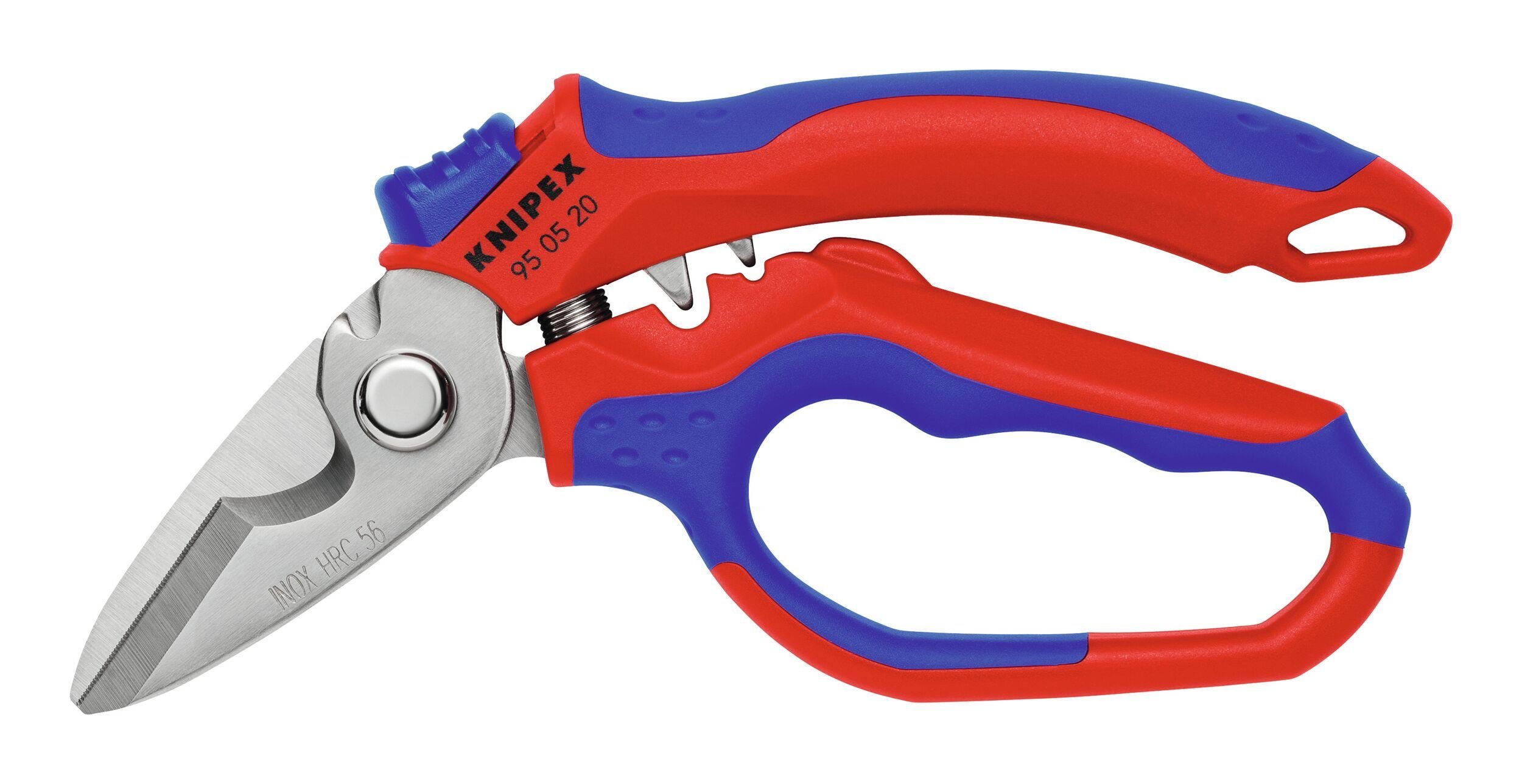 Knipex Elektrikerschere, Elektriker-Schere 160 mm abgewinkelt