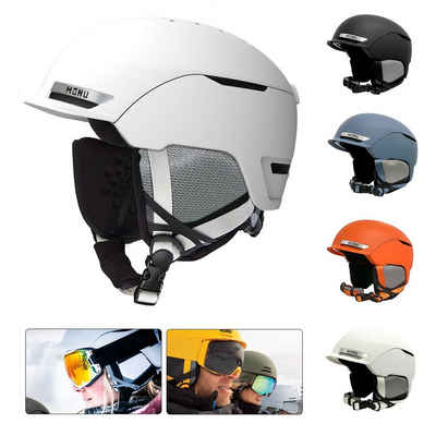 meeteu Snowboardhelm Skihelm Ski - Snowboard Helm Motorradfahren Unisex, 360°-Rückenverschluss mit einem Tastendruck, abnehmbare Ohrpolster