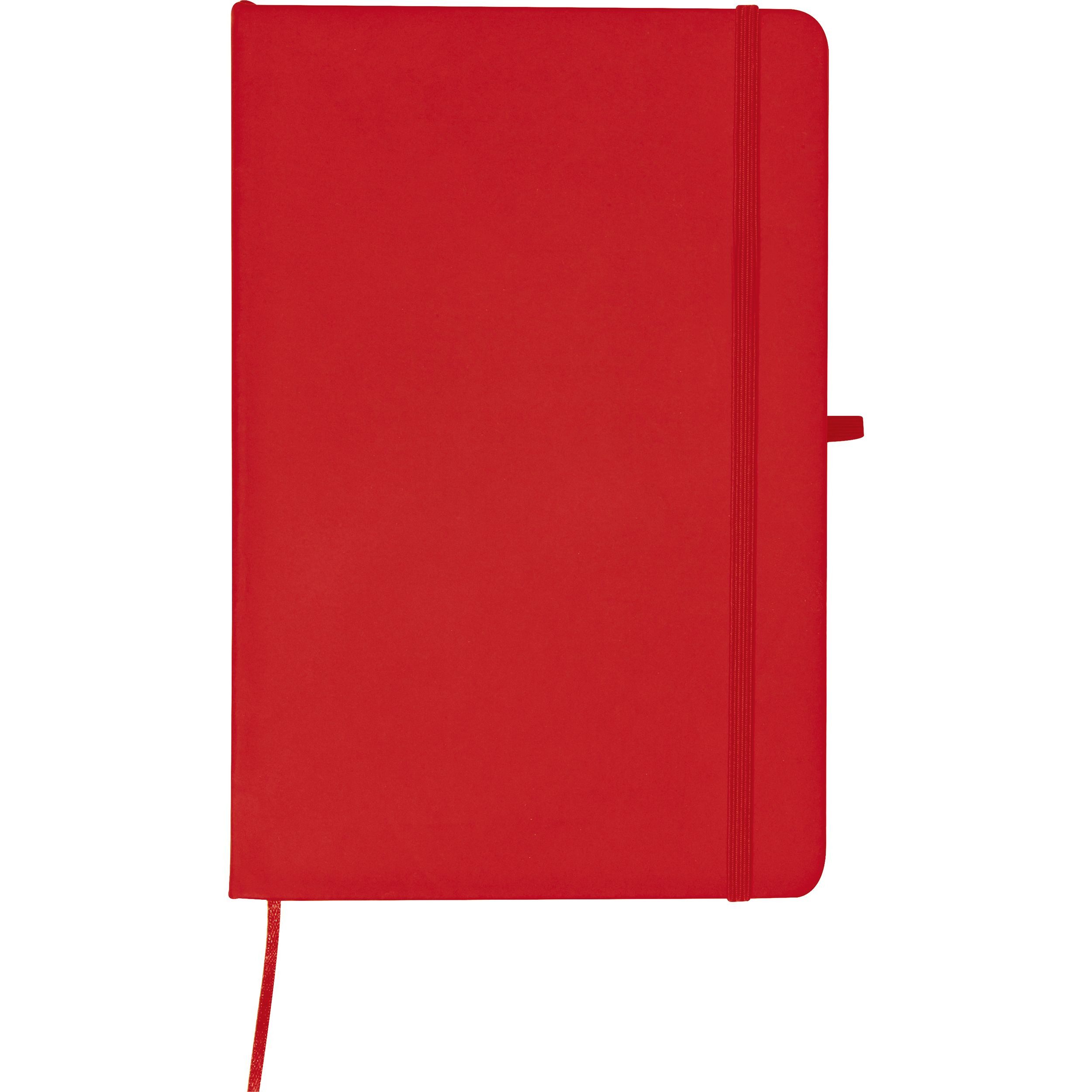 Macma Notizbuch Notizbuch / DIN A5 / 160 Seiten / liniert / PU Hardcover / Farbe: rot – Bild 4 von 5