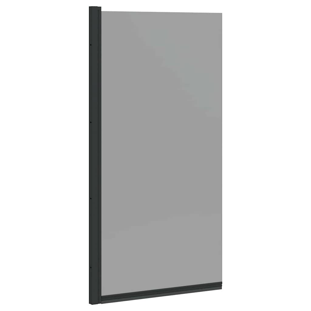 vidaXL Duschwand Bad-Duschschirm Schwarz 68 x 130 cm Gehärtetes Glas, (1 tlg)