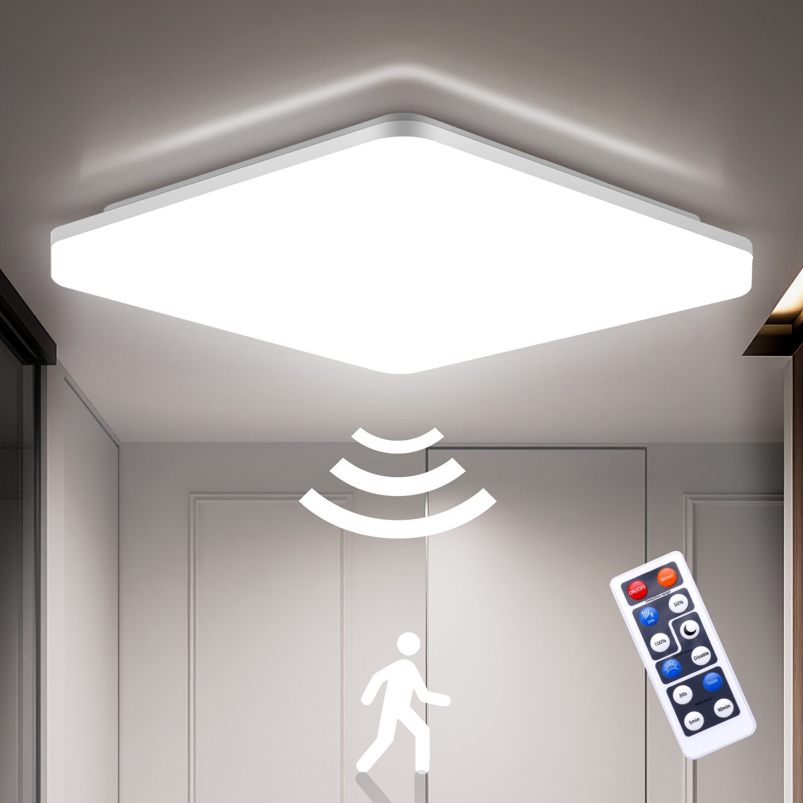 Oraymin LED Deckenleuchte mit Bewegungsmelder, Deckenlampe günstig online kaufen