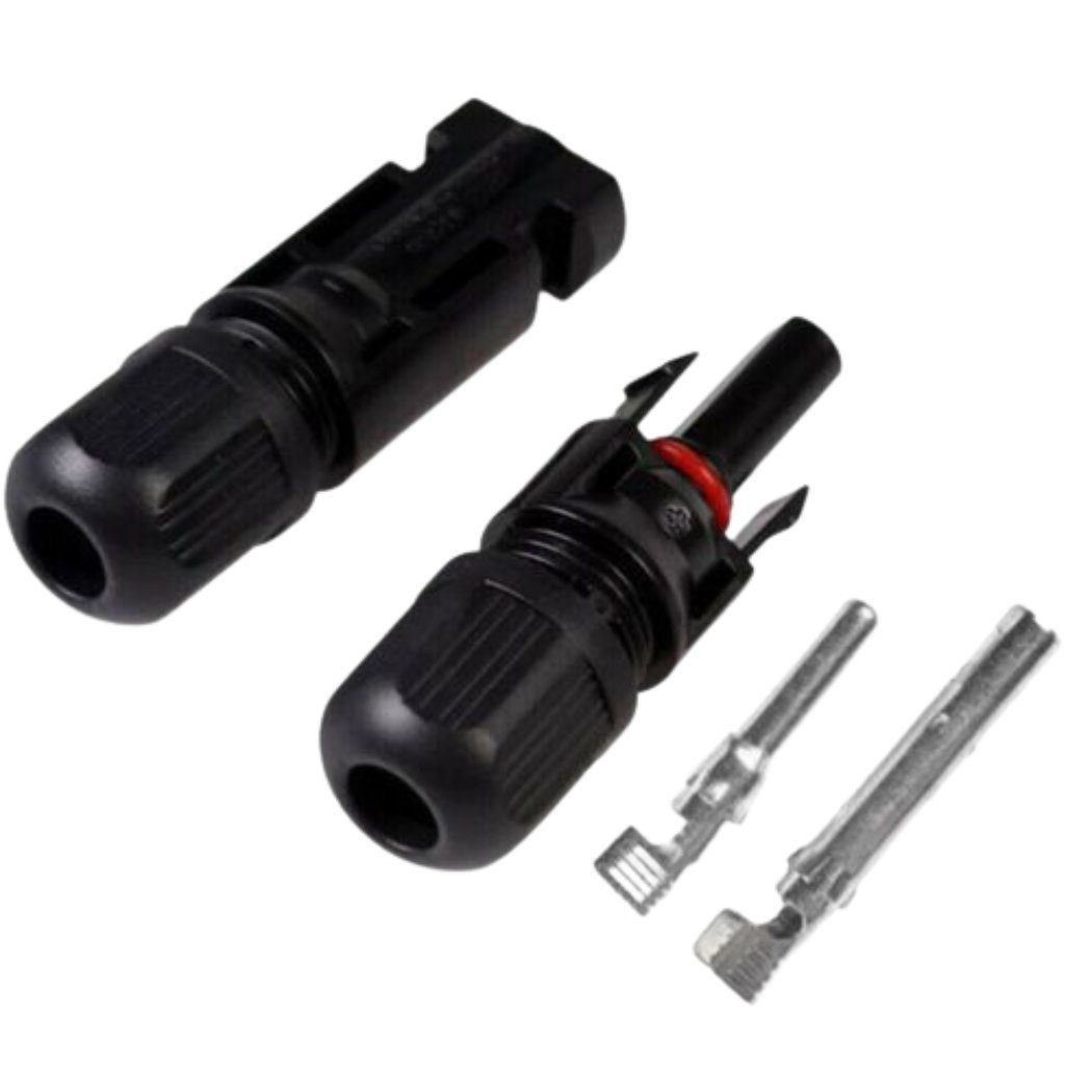 smartEC Solarstecker/Buchse 1 Paar 4 - 6mm² Solarkabel, Außendurchmesser 5,2mm (79 cm), Kabeltyp H1Z272-K IP68 Verlängerungskabel 5-30 Meter
