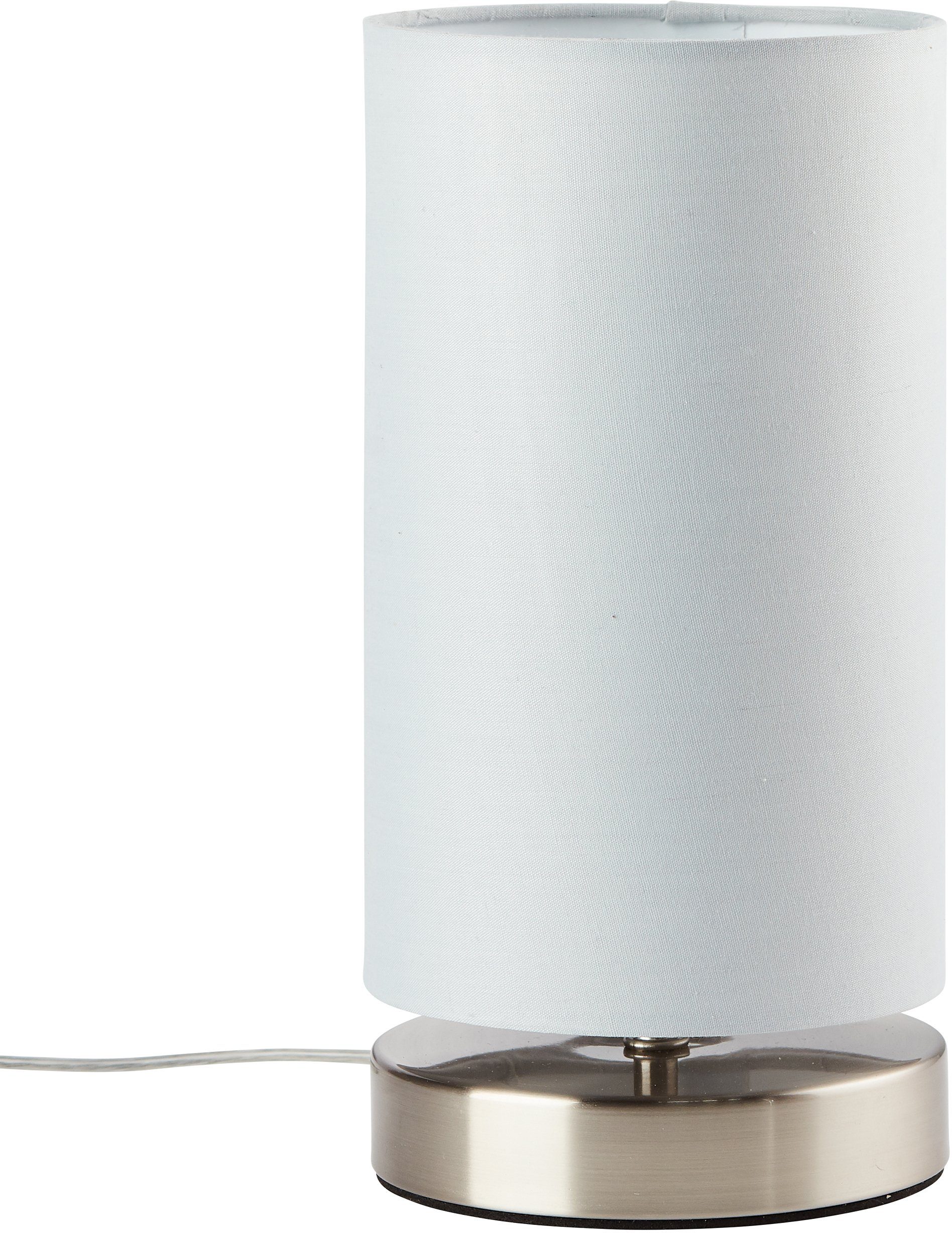 Lüttenhütt Tischleuchte »Lüchte«, Tischlampe mit Stoffschirm Ø 12 cm,  hellgrau, Touch Dimmer online kaufen | OTTO