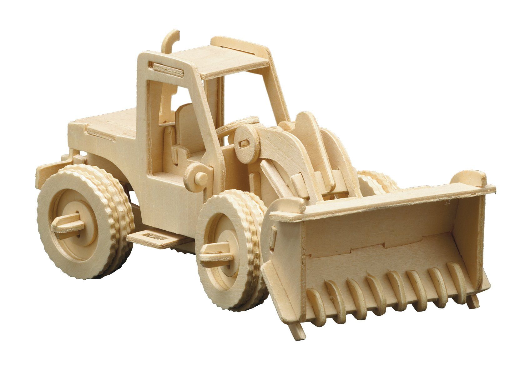Pebaro 3D-Puzzle Holzbausatz Radlader, 863/6, 75 Puzzleteile