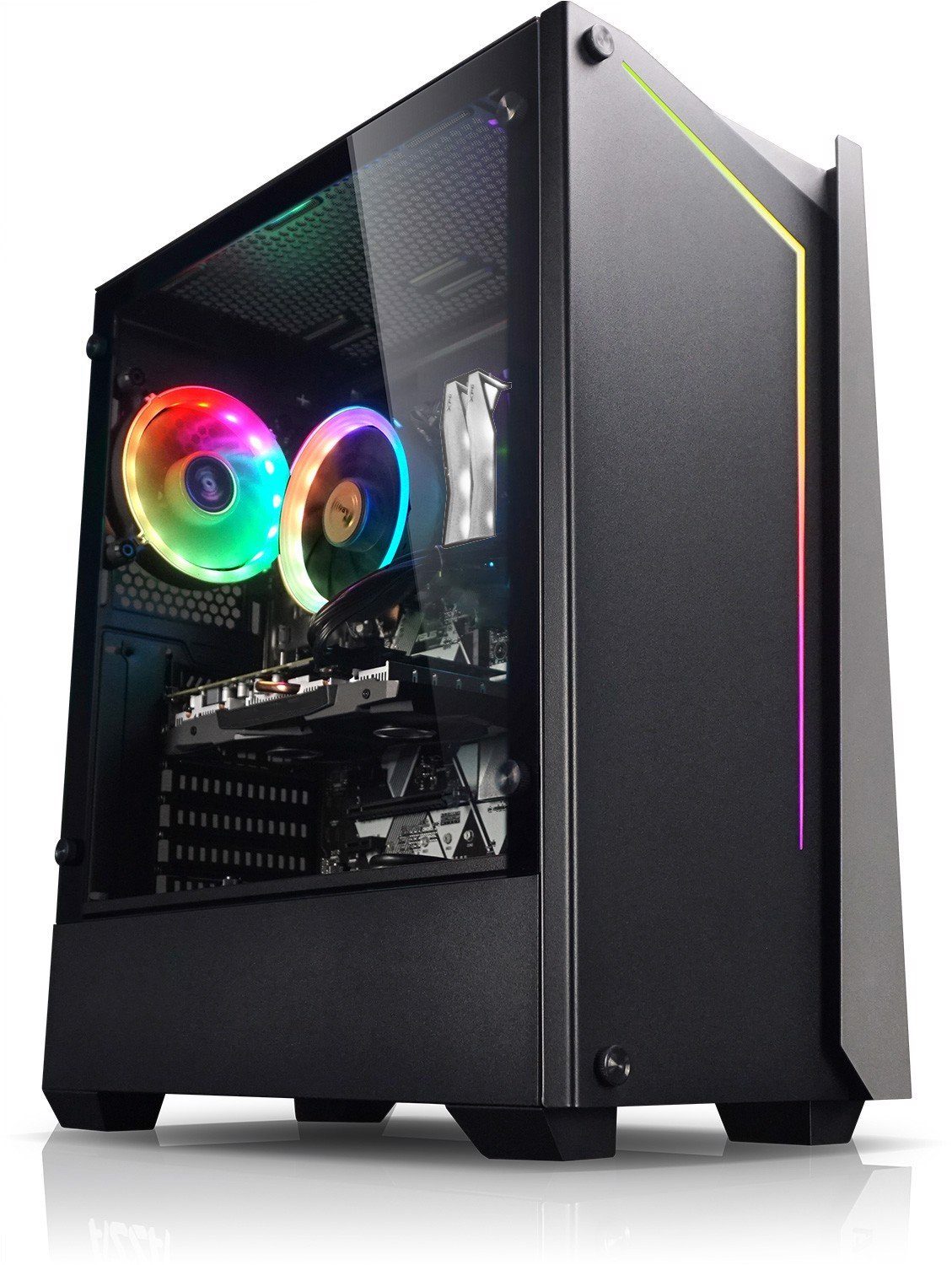 Kiebel Deluxe Gaming-PC (AMD Ryzen 5 AMD Ryzen 5 3600, RX 5700, 16 GB RAM,  500 GB SSD, Luftkühlung, RGB-Beleuchtung)