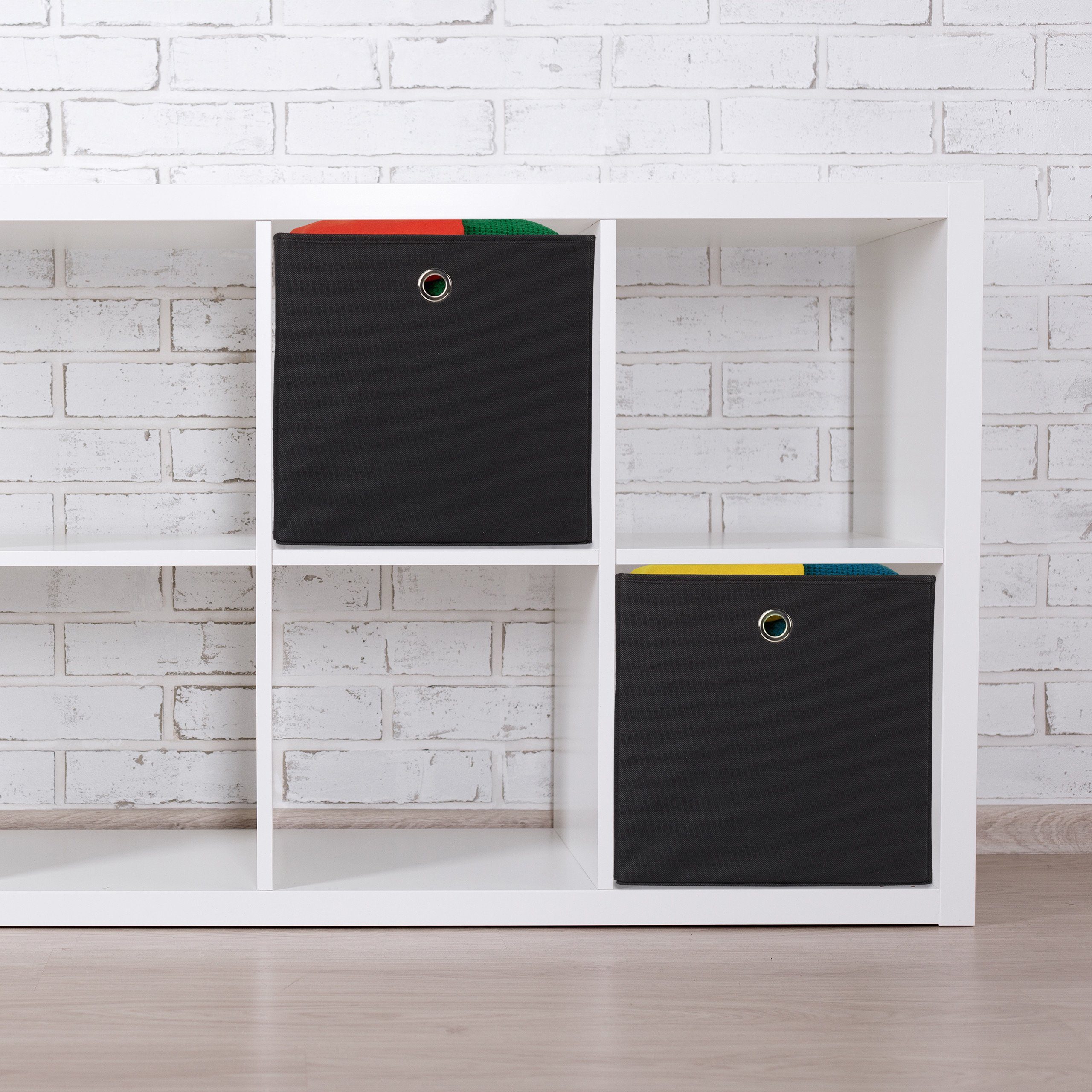 relaxdays Aufbewahrungsbox 4 x Aufbewahrungsbox Stoff günstig online kaufen